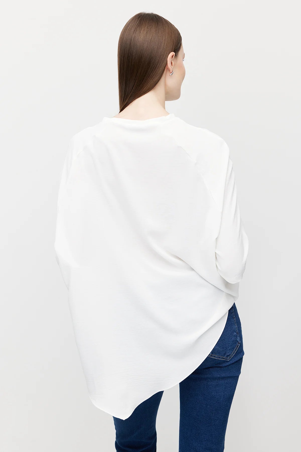 Women's Asymmetrical Cut Oversize Blouse