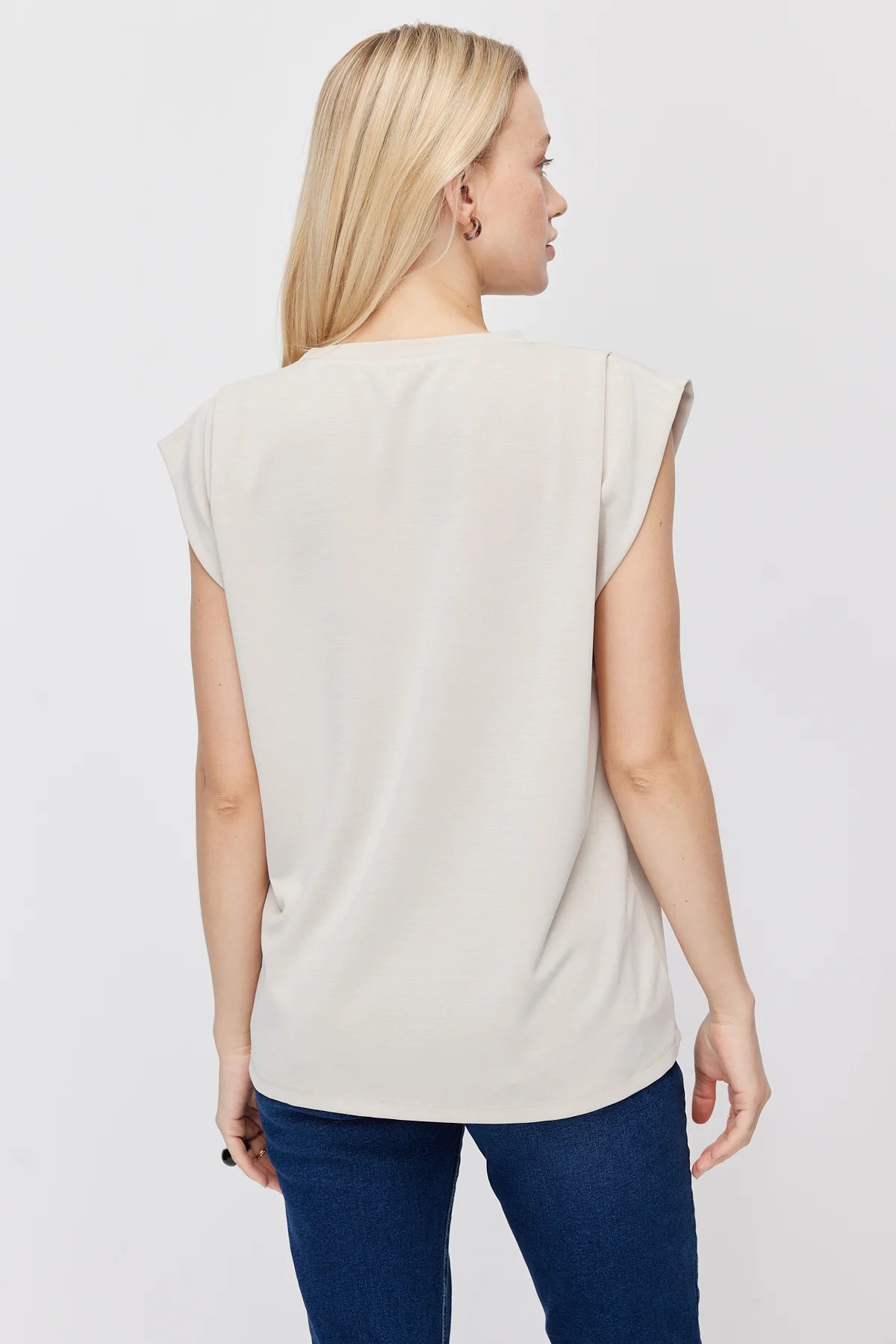 Women's Double-Sleeve T-Shirt with Chain Accessory