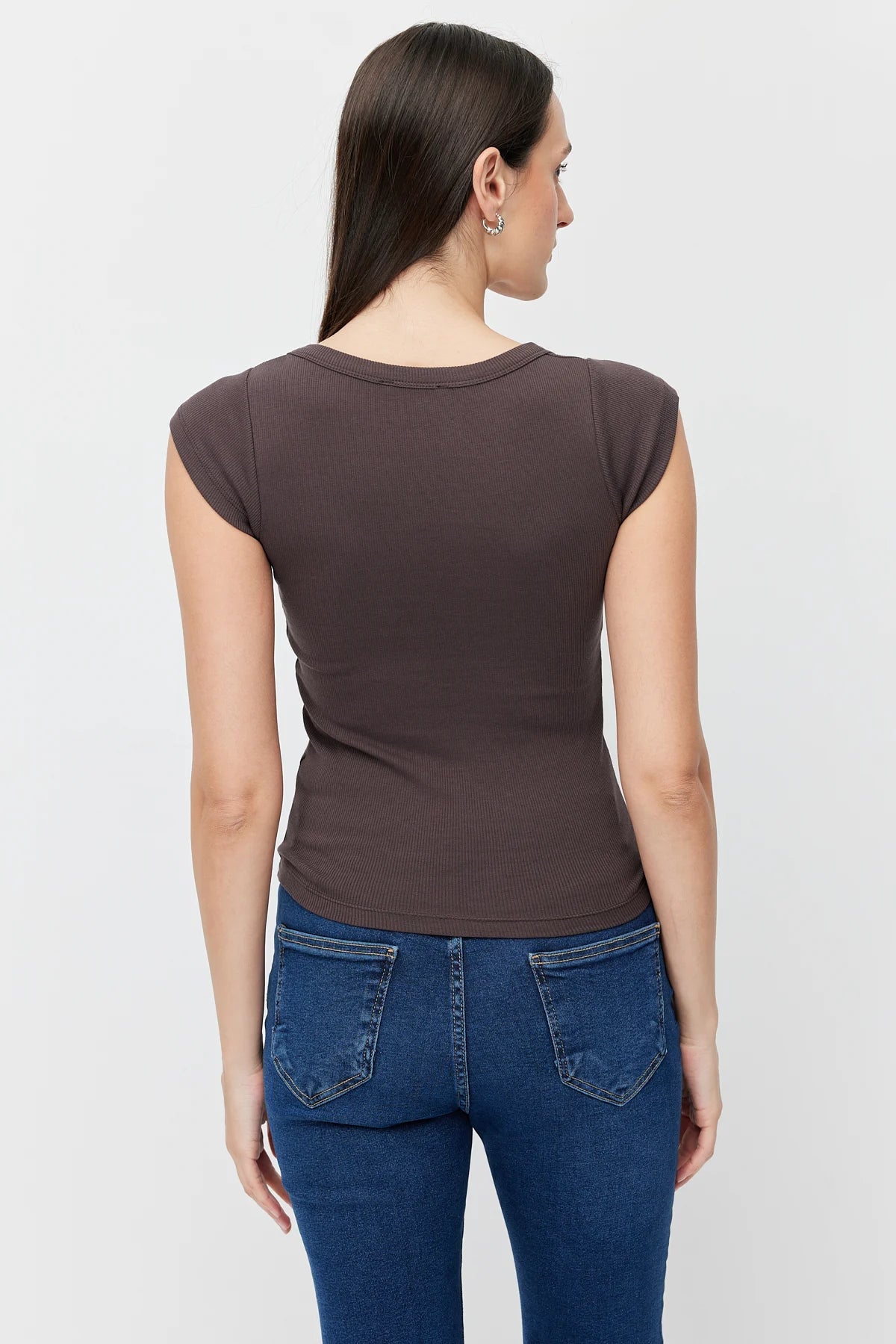 Women's Deep Round Neck Bodysuit