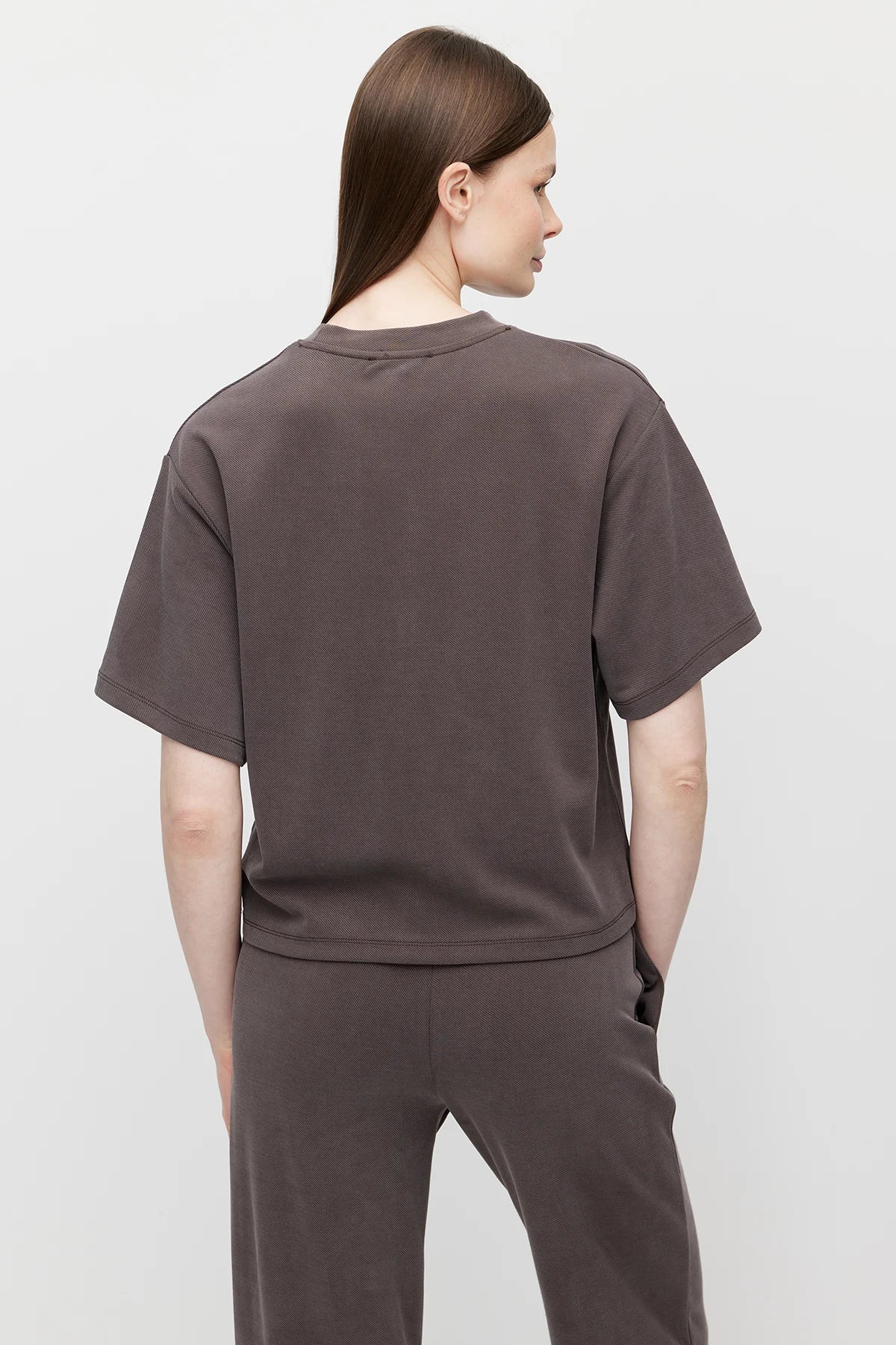 Kadın Yumuşak Dokulu Oversize T shırt 