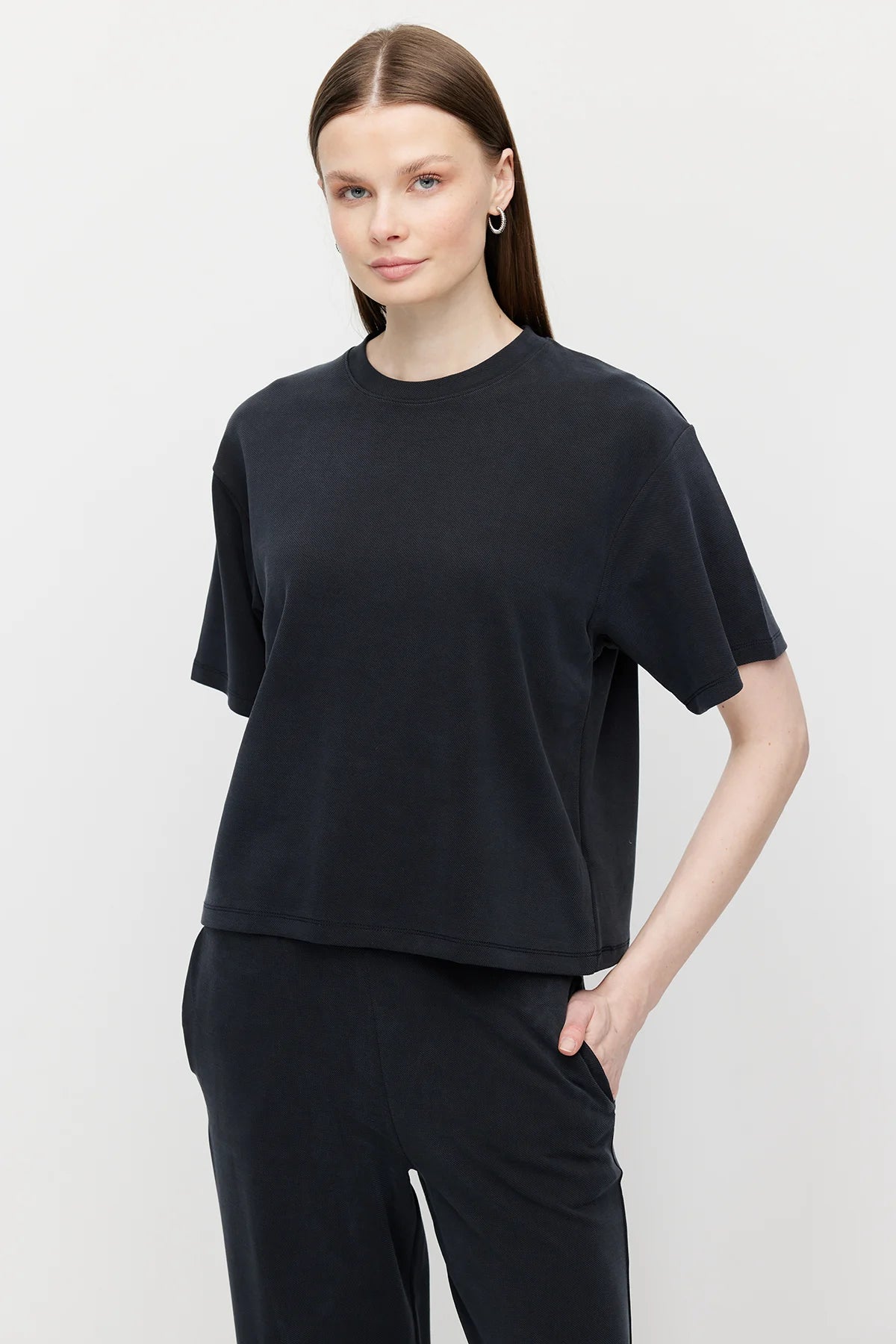 Kadın Yumuşak Dokulu Oversize T shırt 