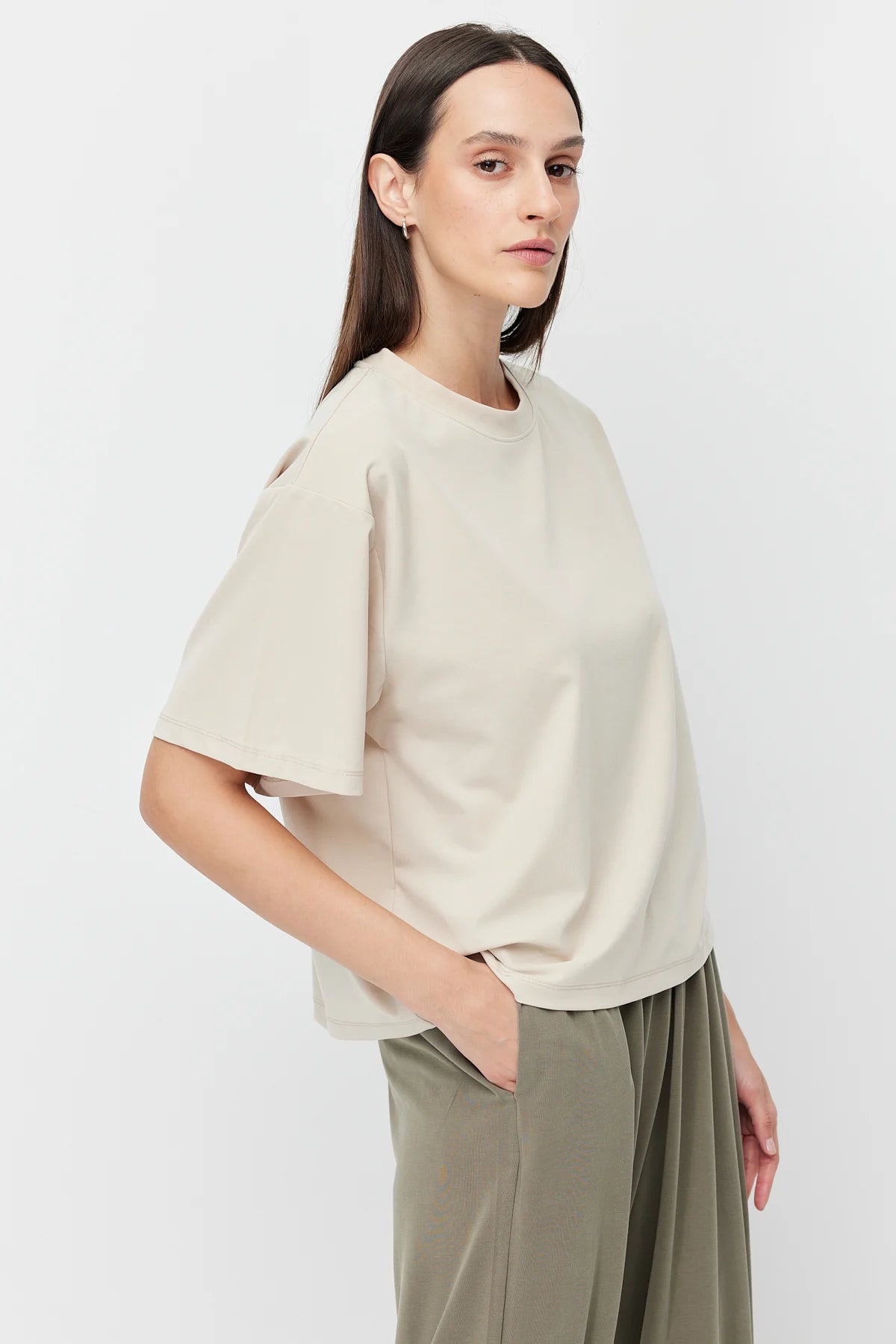 Women's Soft Textured Short T-Shirt