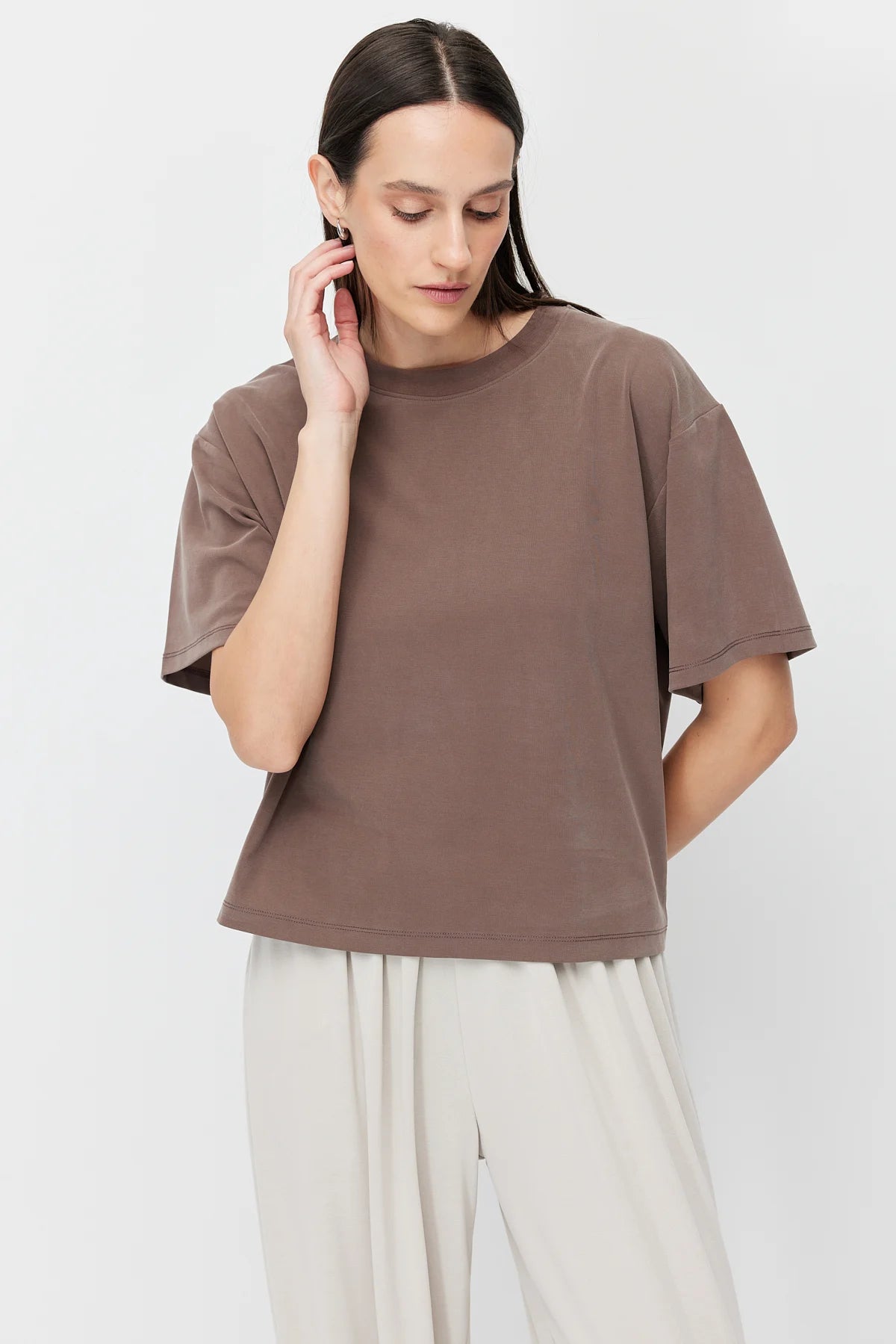 Women's Soft Textured Short T-Shirt