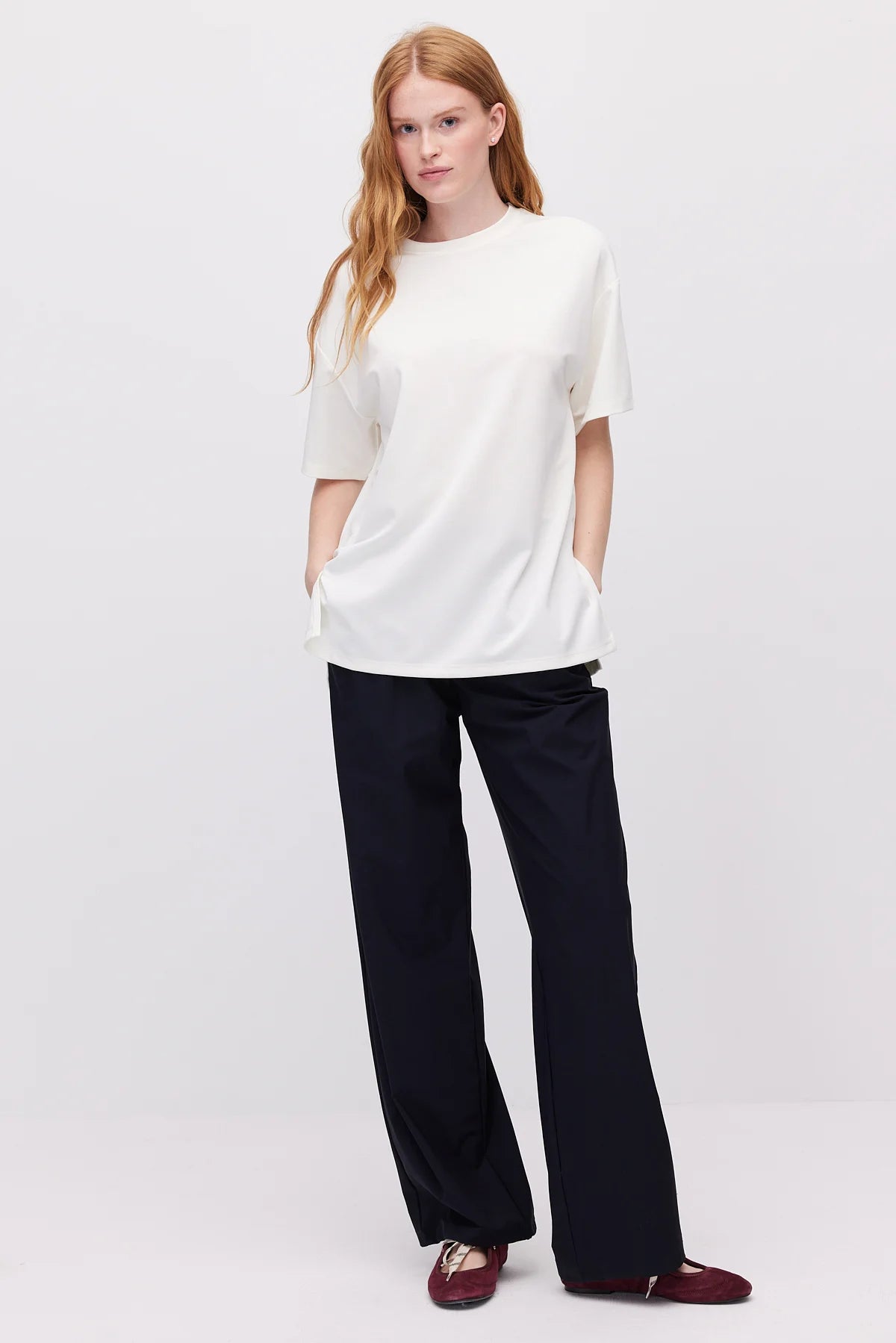Women's Oversize T-Shirt with Side Slits