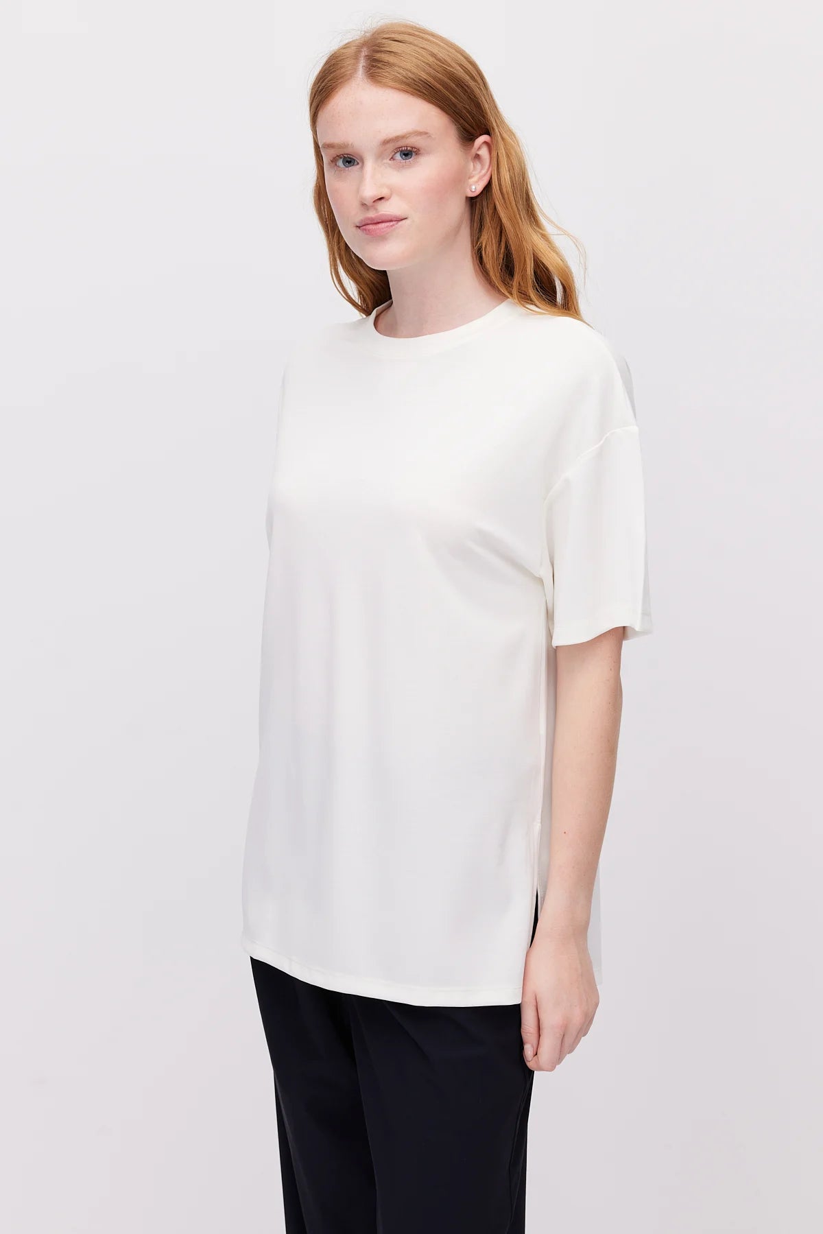 Women's Oversize T-Shirt with Side Slits