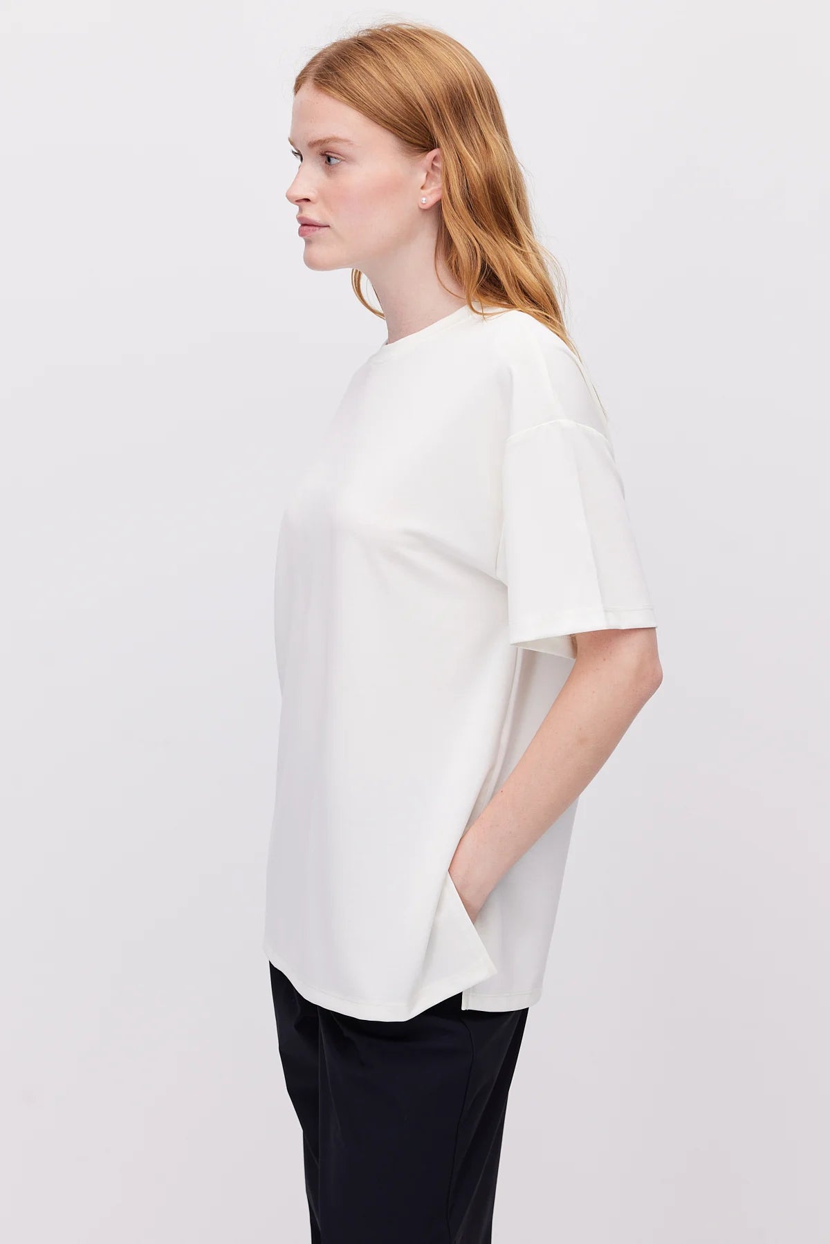 Women's Oversize T-Shirt with Side Slits