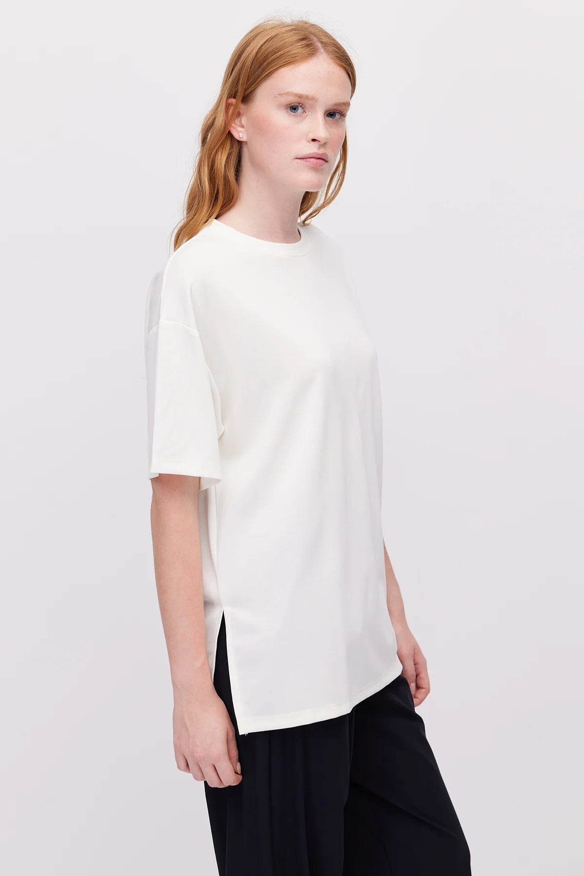 Women's Oversize T-Shirt with Side Slits