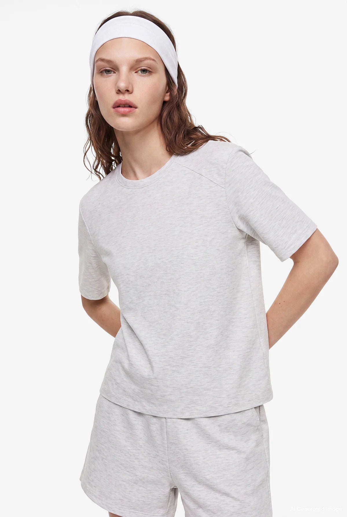 Women's Padded Crew Neck T-Shirt