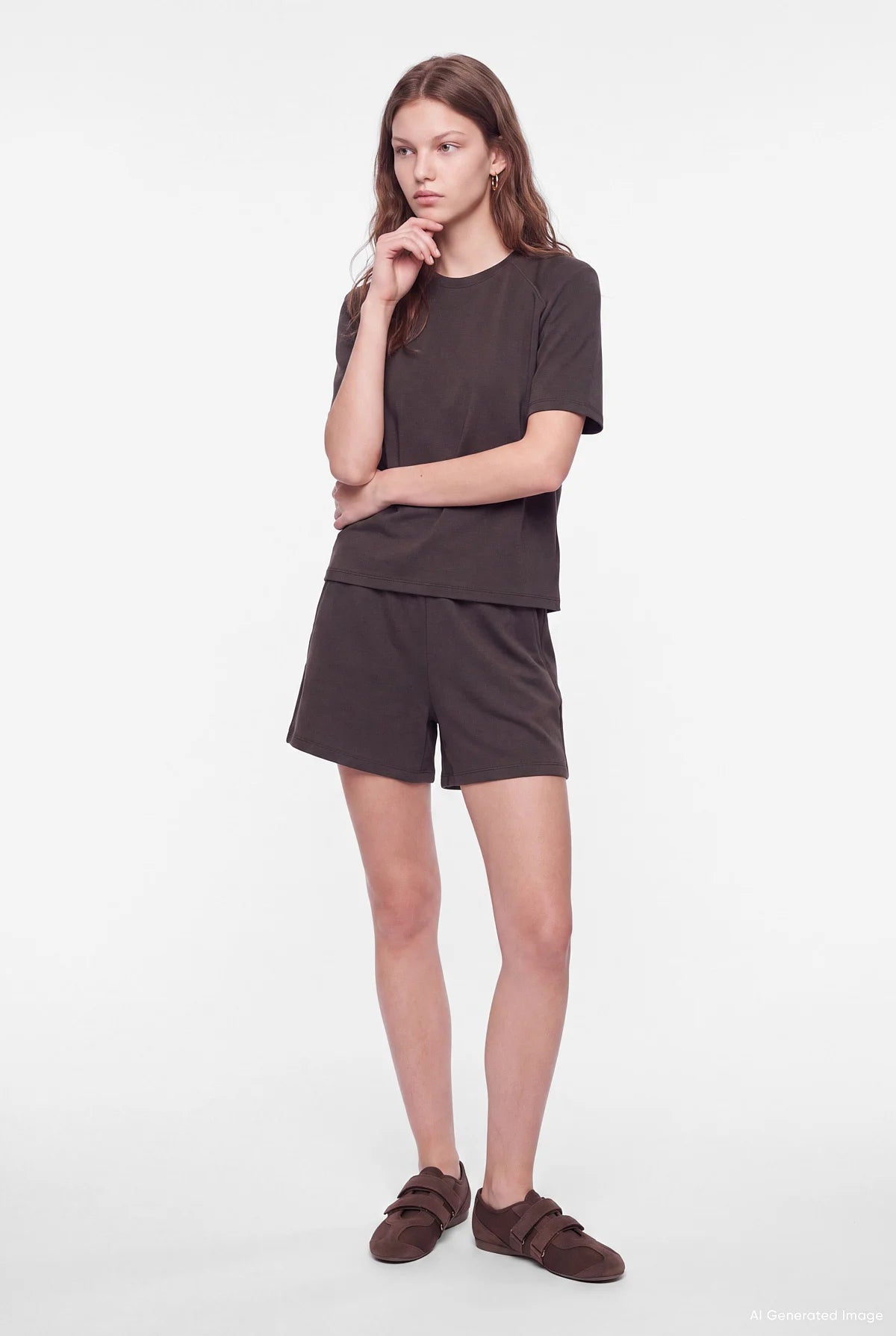 Women's Padded Crew Neck T-Shirt