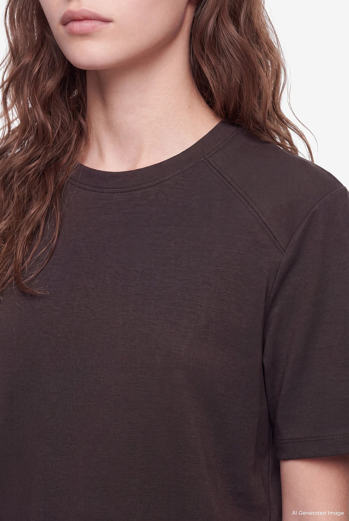 Women's Padded Crew Neck T-Shirt