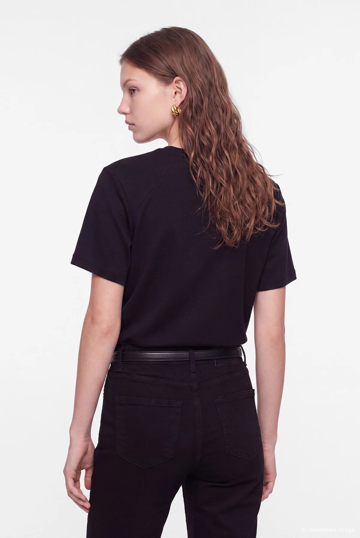 Women's Padded Crew Neck T-Shirt