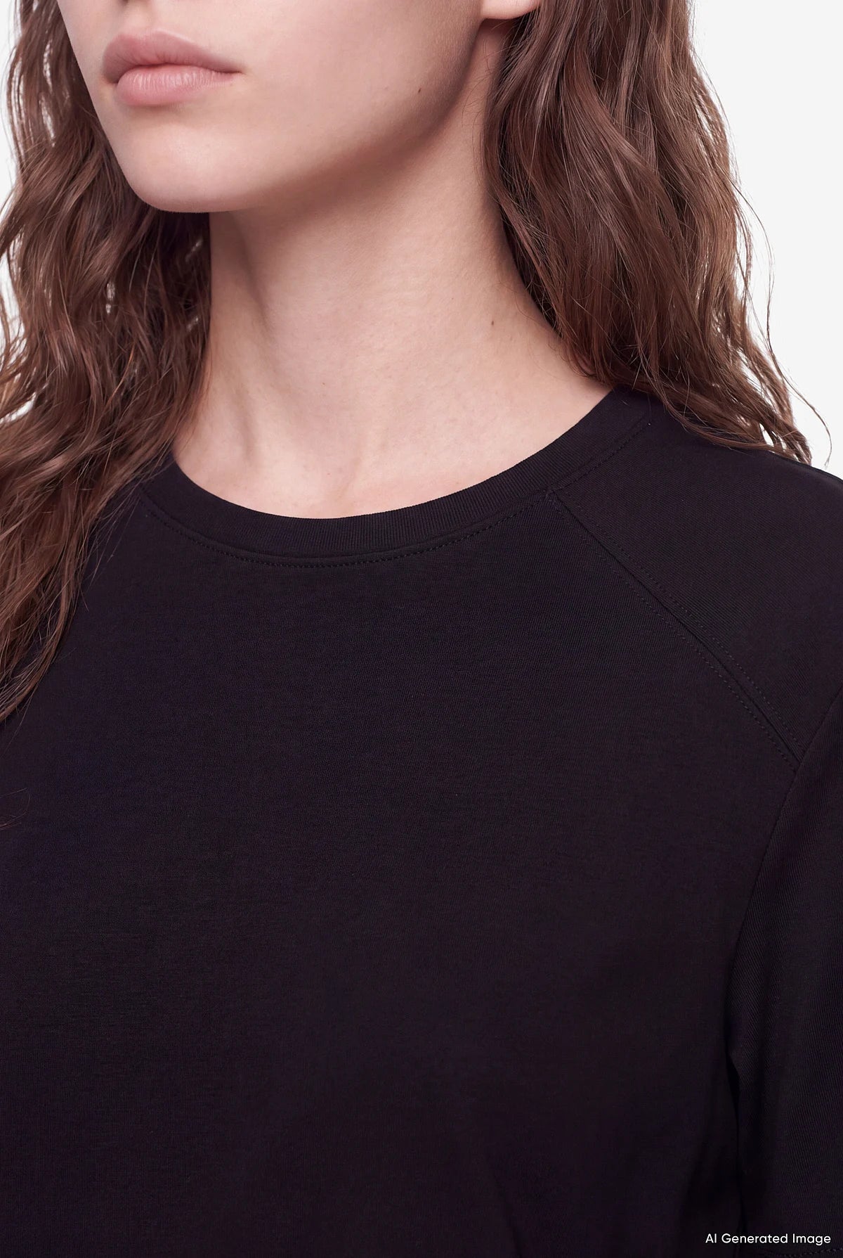 Women's Padded Crew Neck T-Shirt