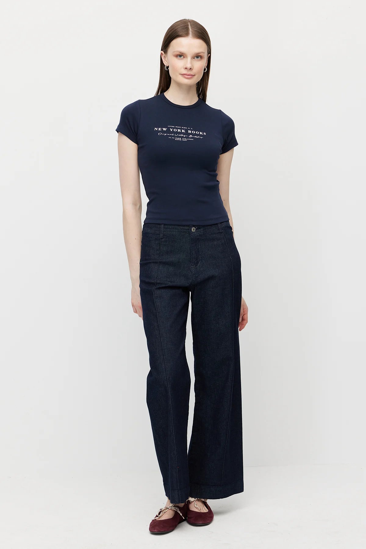 Women's Printed Crew Neck