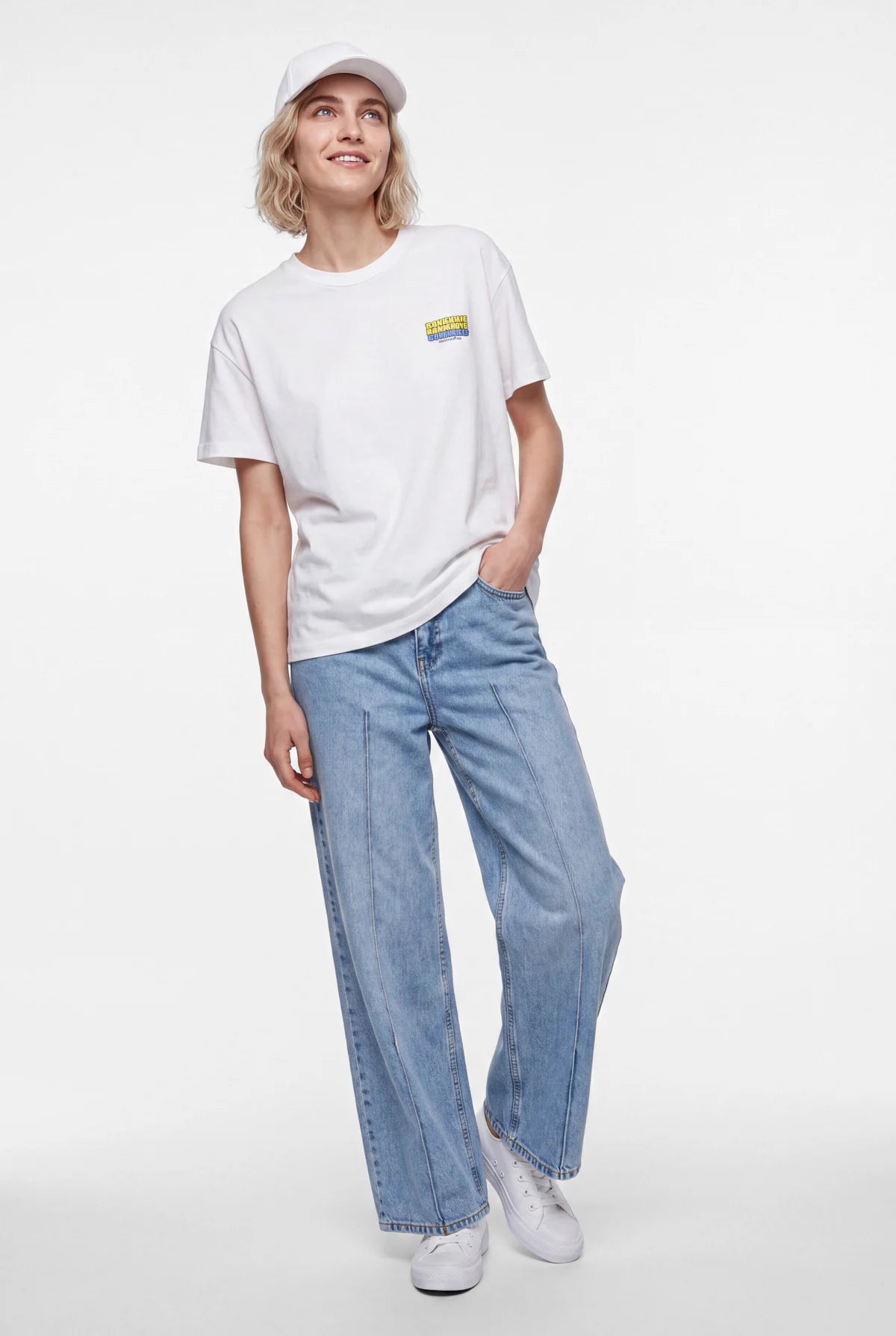 Women's Basic T-shirt with Back Print
