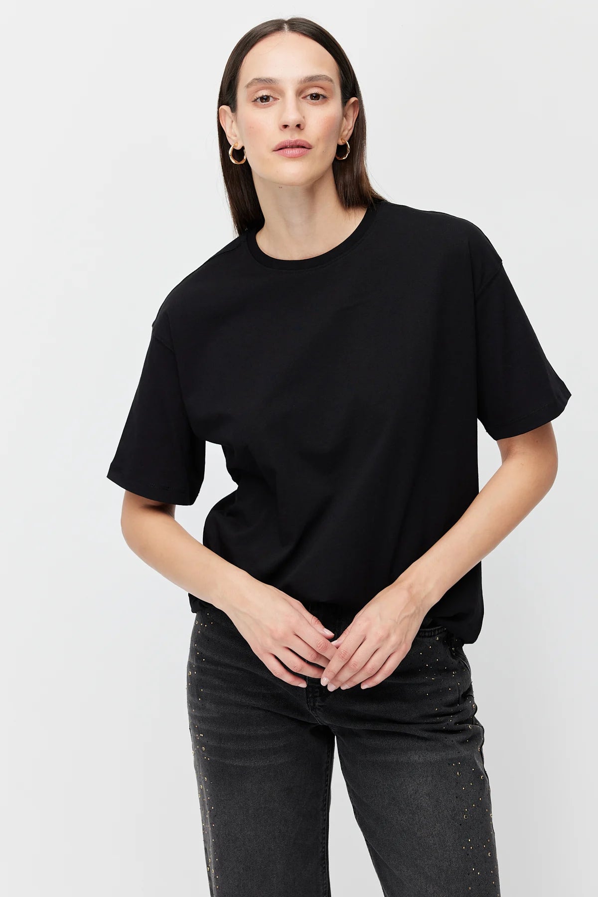 Women's Crew Neck Basic T-shirt