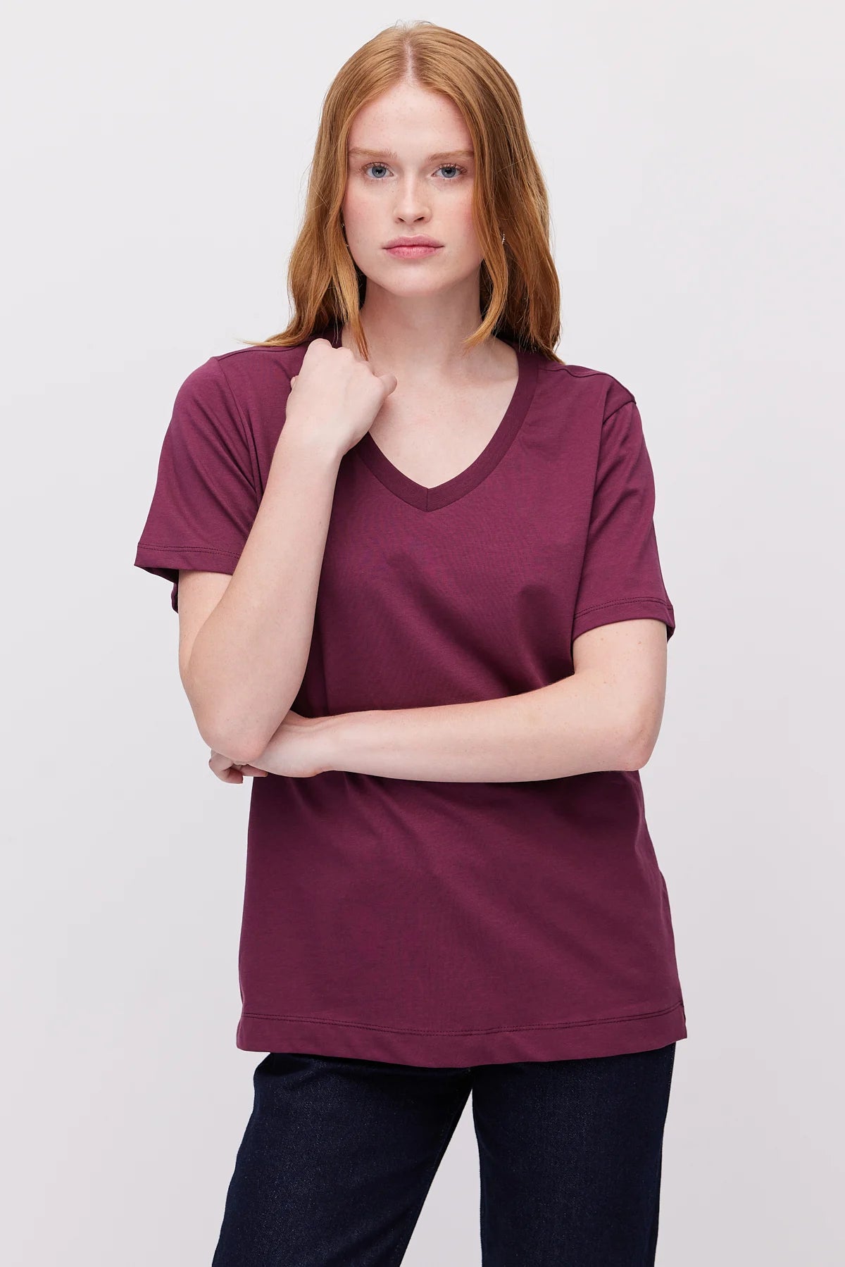 Women's V-Neck Basic T-Shirt