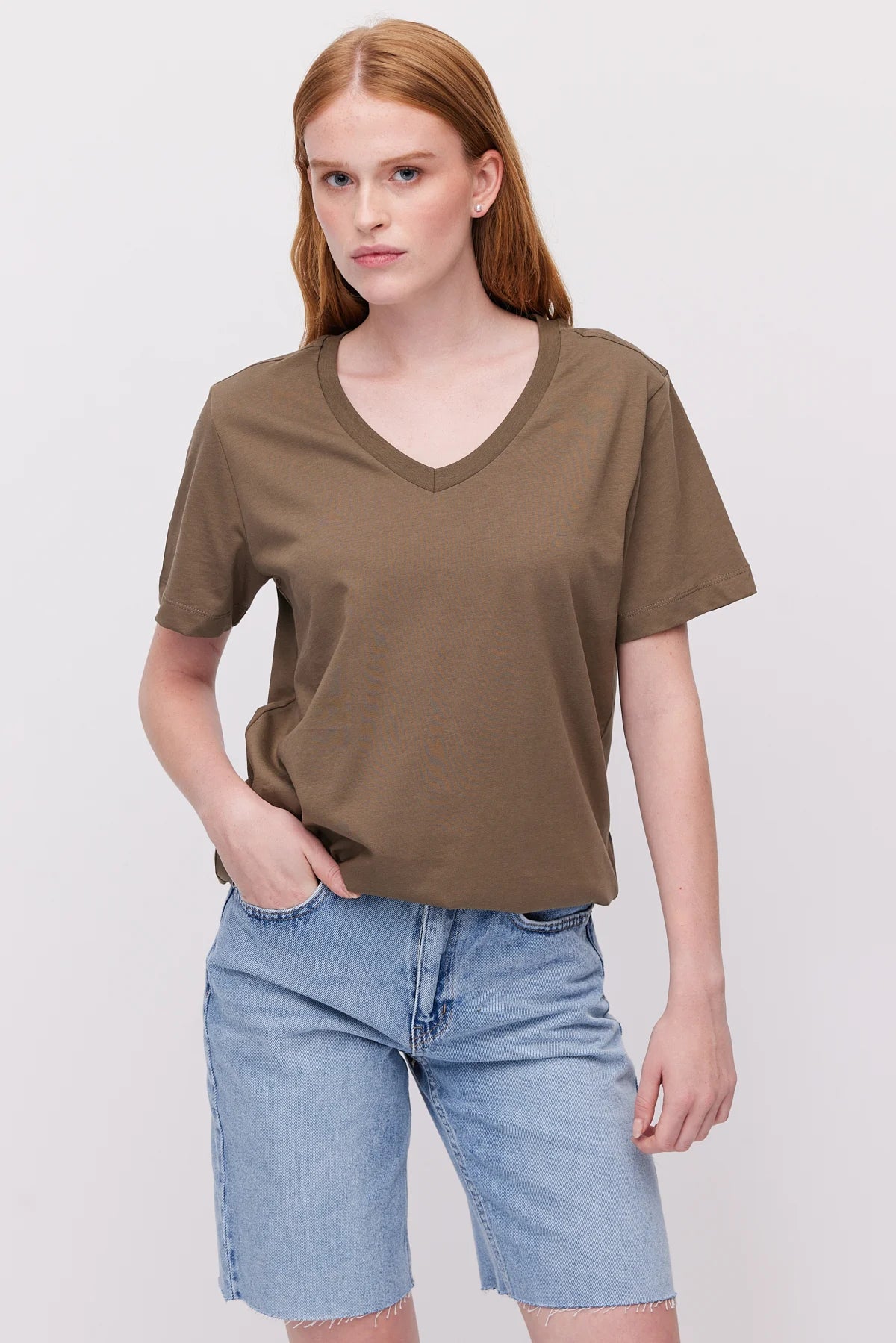 Women's V-Neck Basic T-Shirt