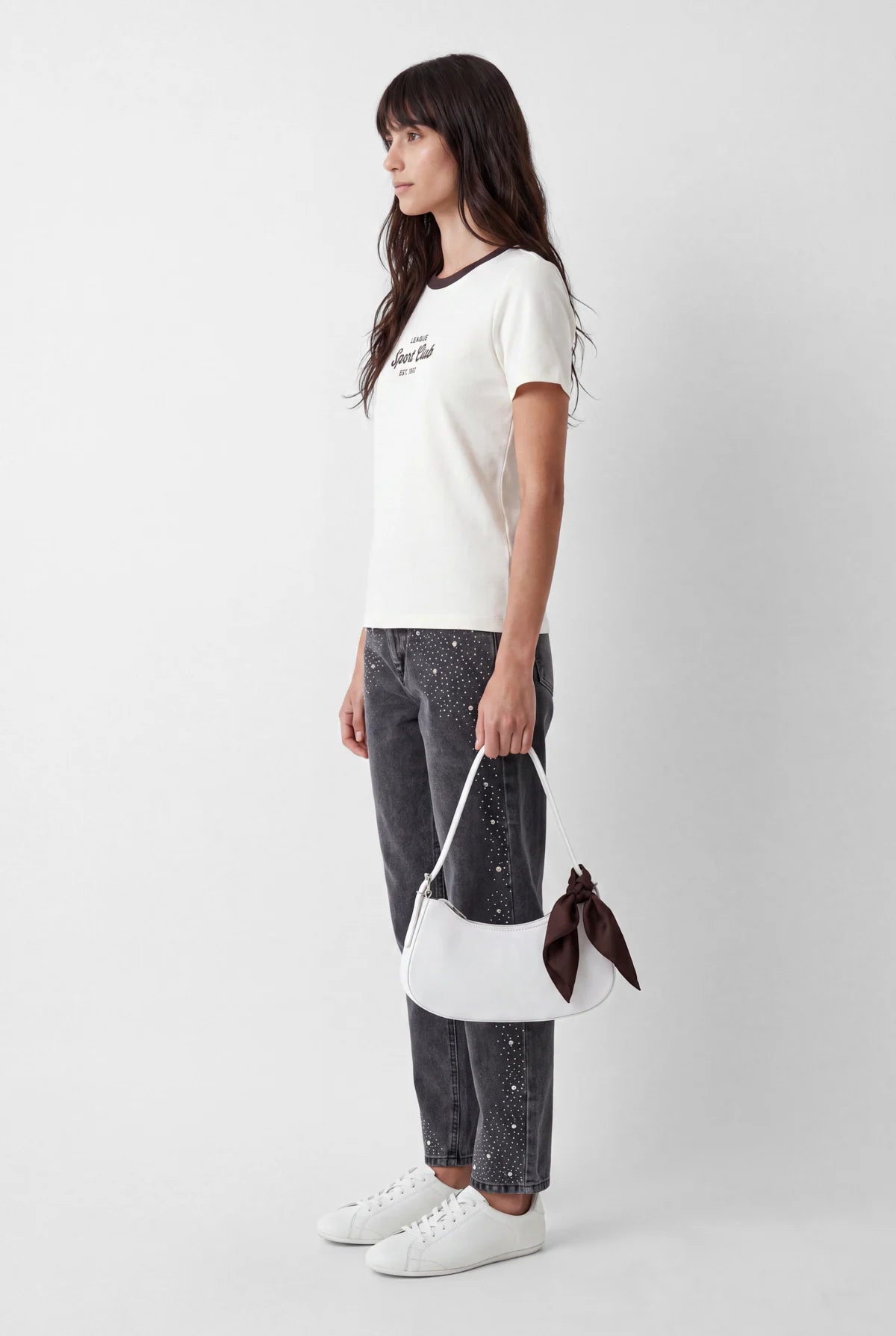 Women's Contrast Collar T-Shirt