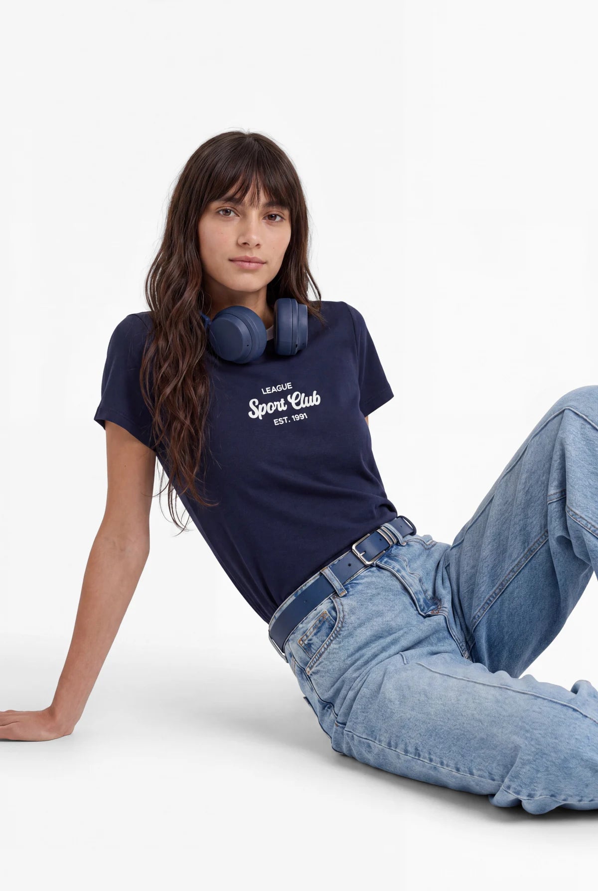 Women's Contrast Collar T-Shirt