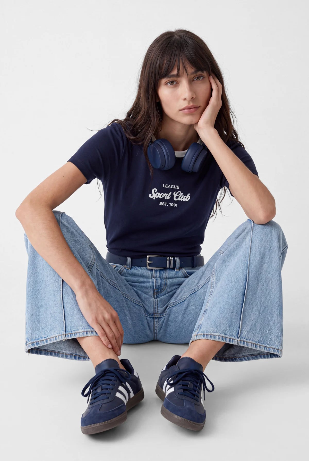 Women's Contrast Collar T-Shirt