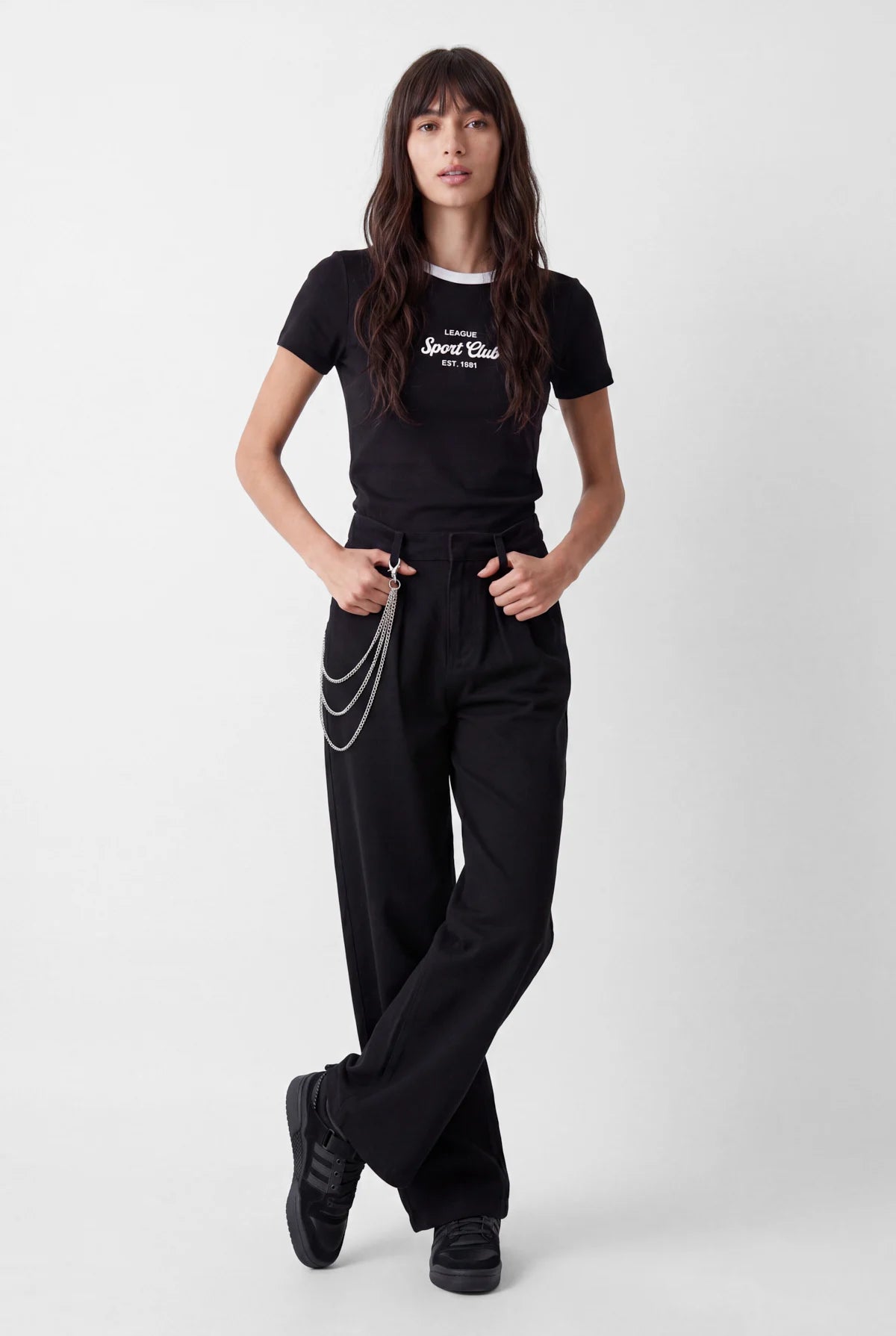Women's Contrast Collar T-Shirt