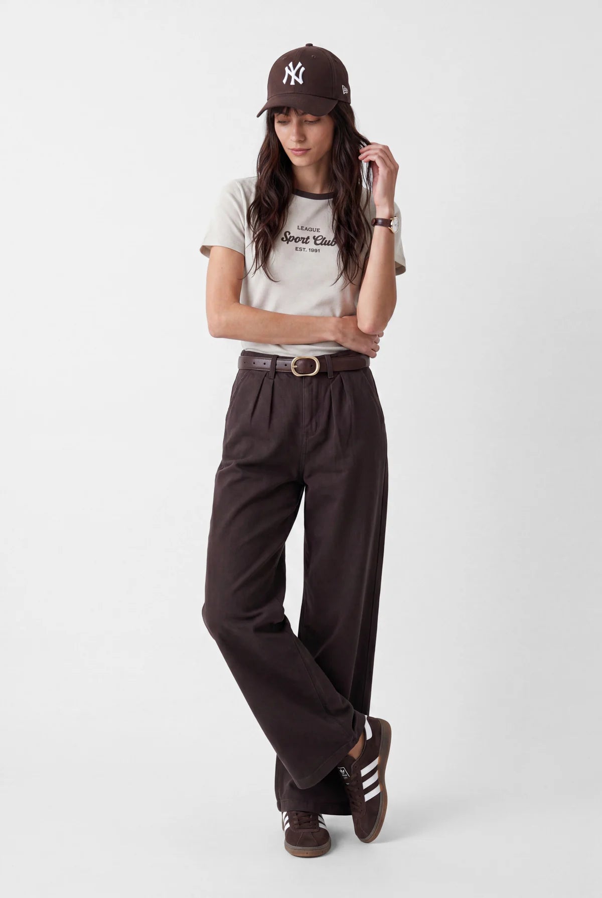Women's Contrast Collar T-Shirt