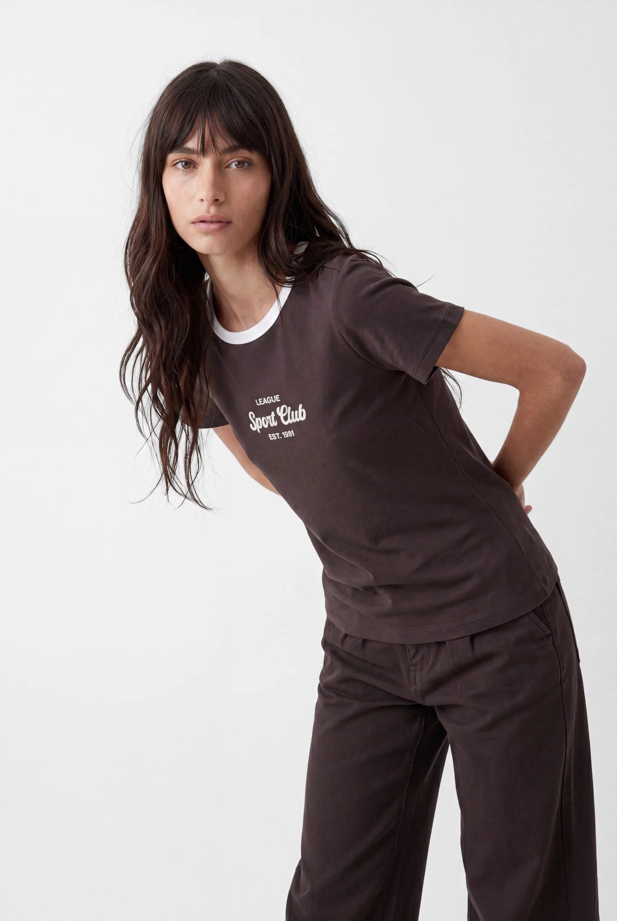 Women's Contrast Collar T-Shirt