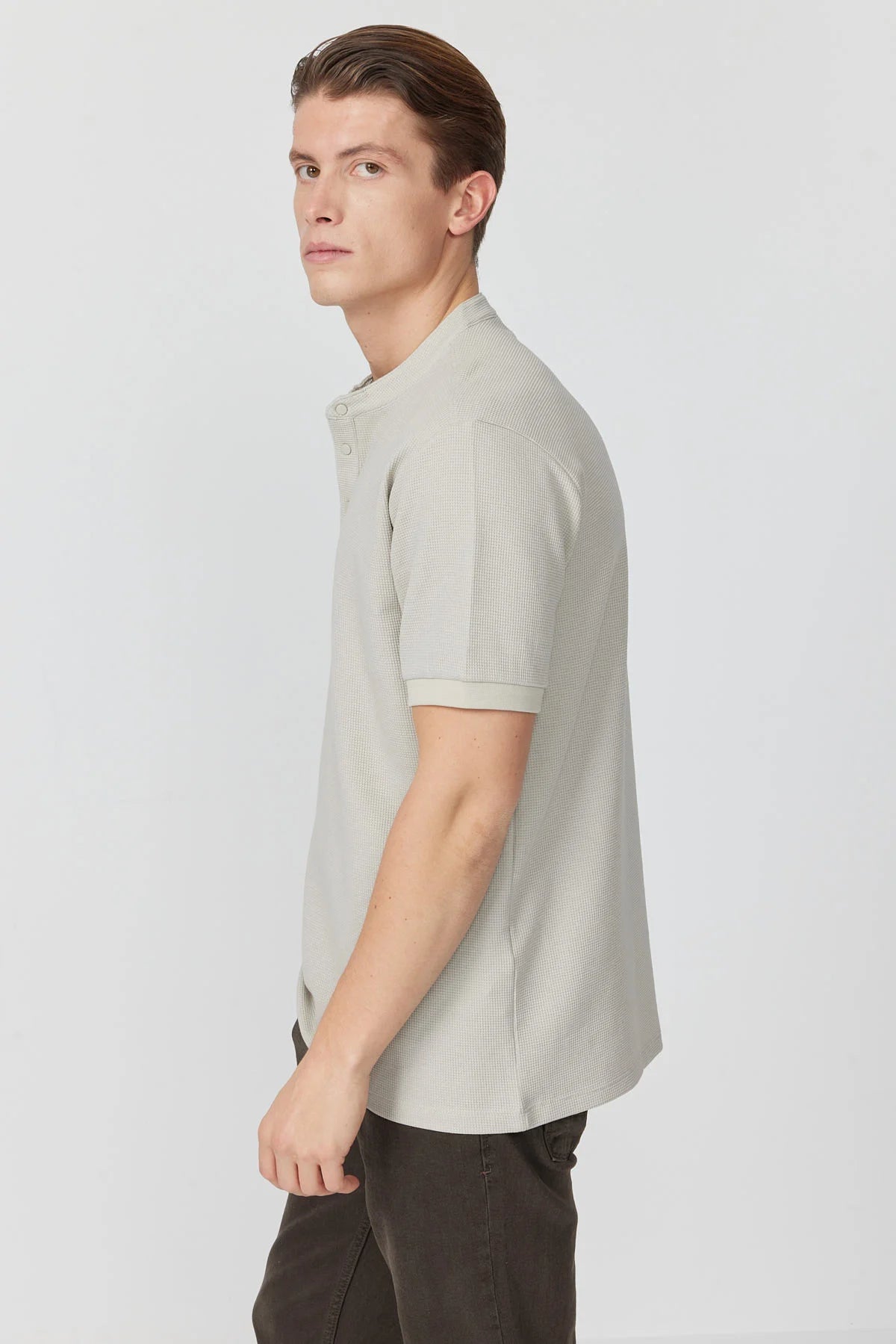 Men's Mandarin Collar T-shirt