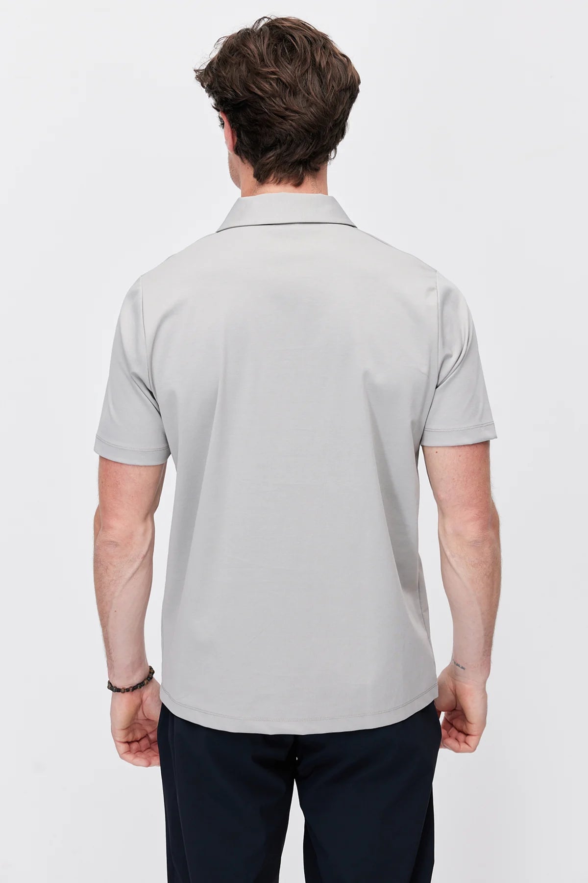 Men's Half-Zip Polo Collar T-shirt