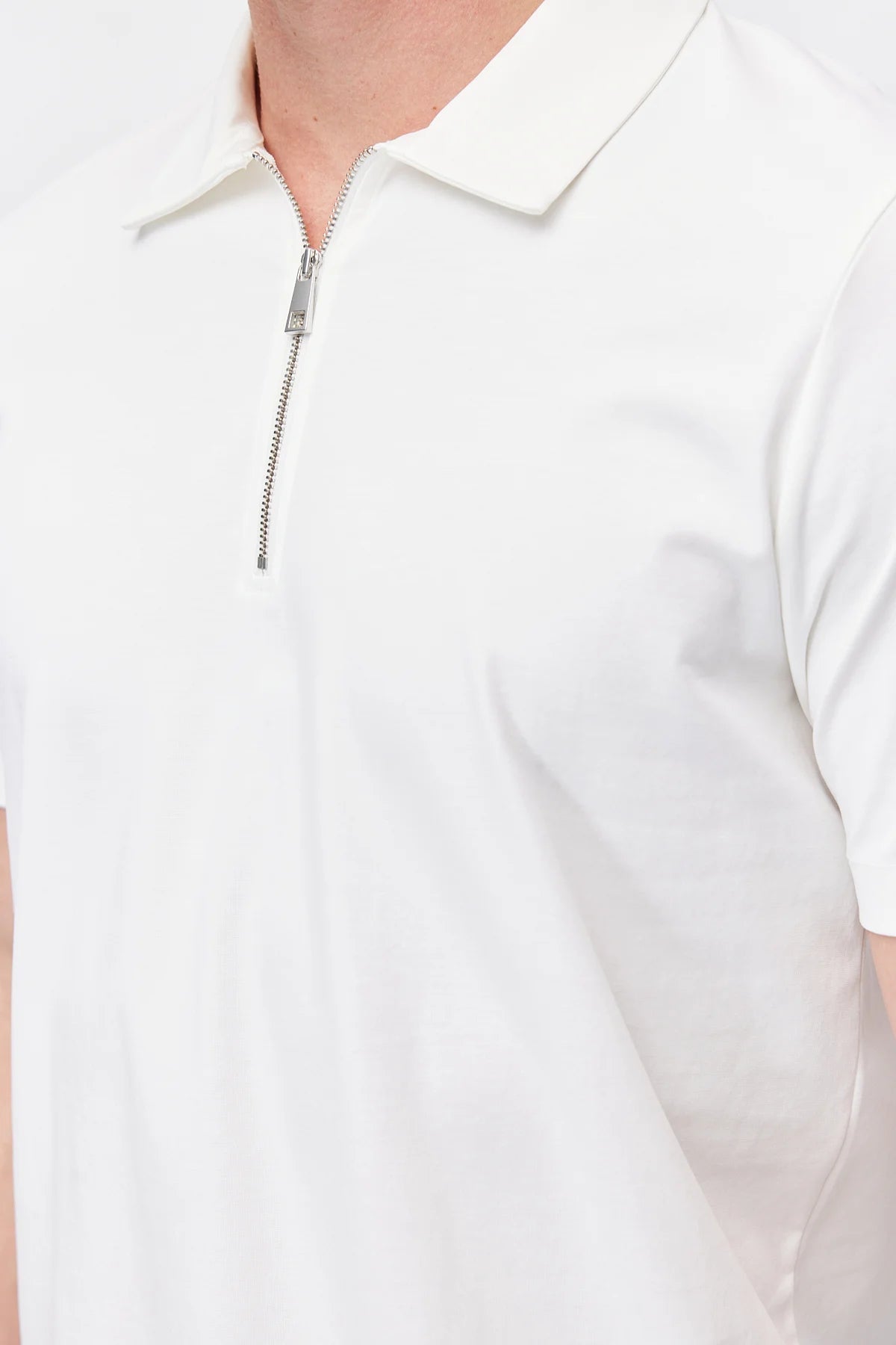 Men's Half-Zip Polo Collar T-shirt