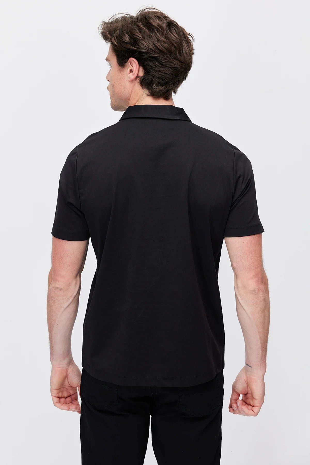 Men's Half-Zip Polo Collar T-shirt