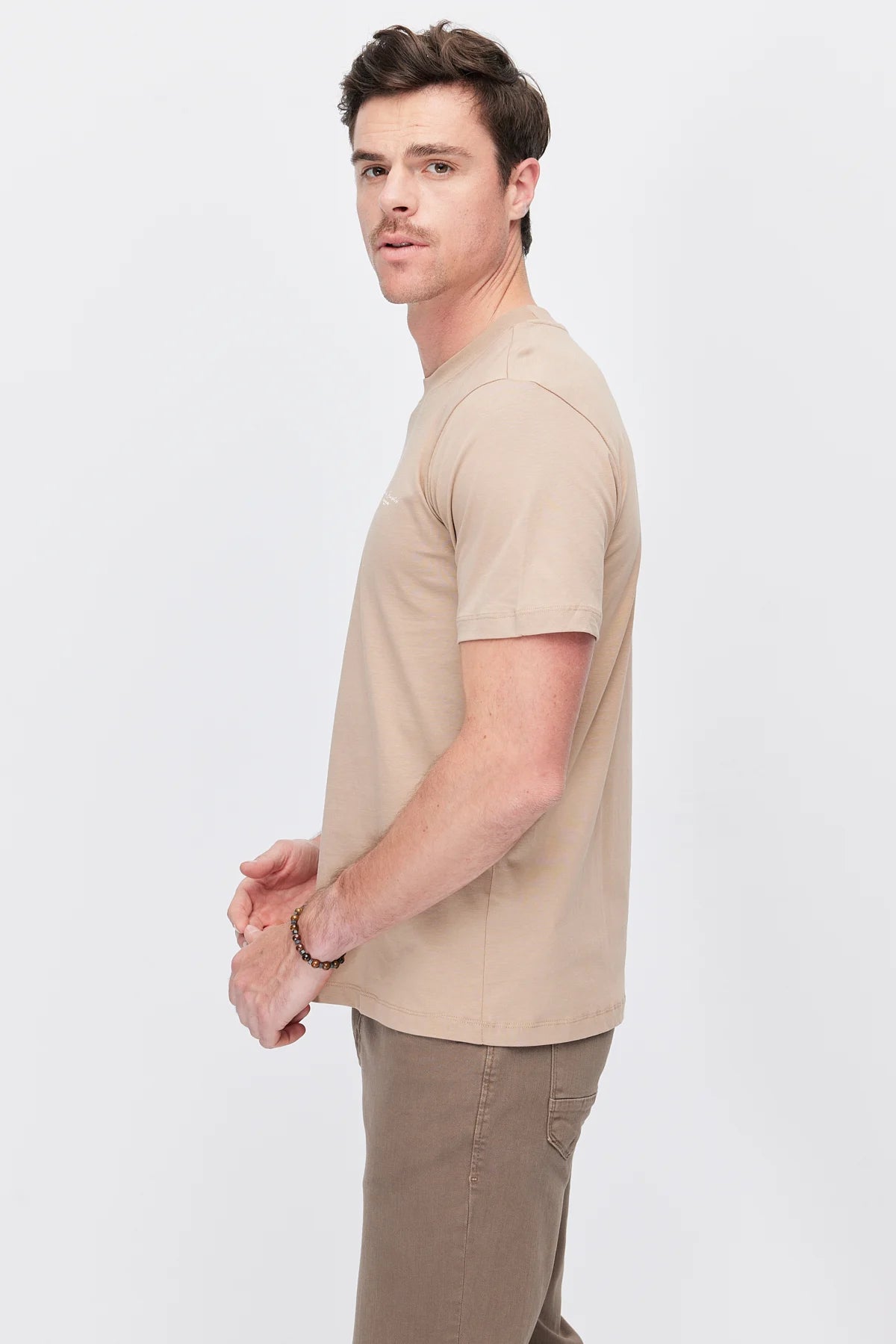 Men's Crew Neck T-shirt with Chest Print