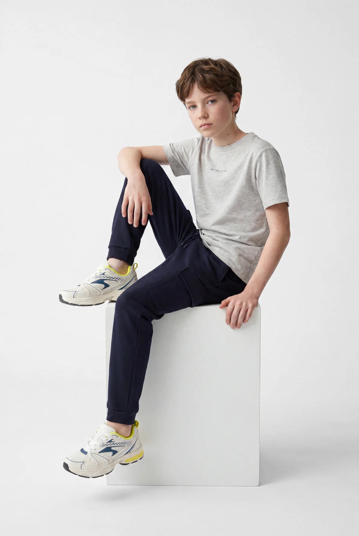 Boys' Regular Minimal Print T-Shirt