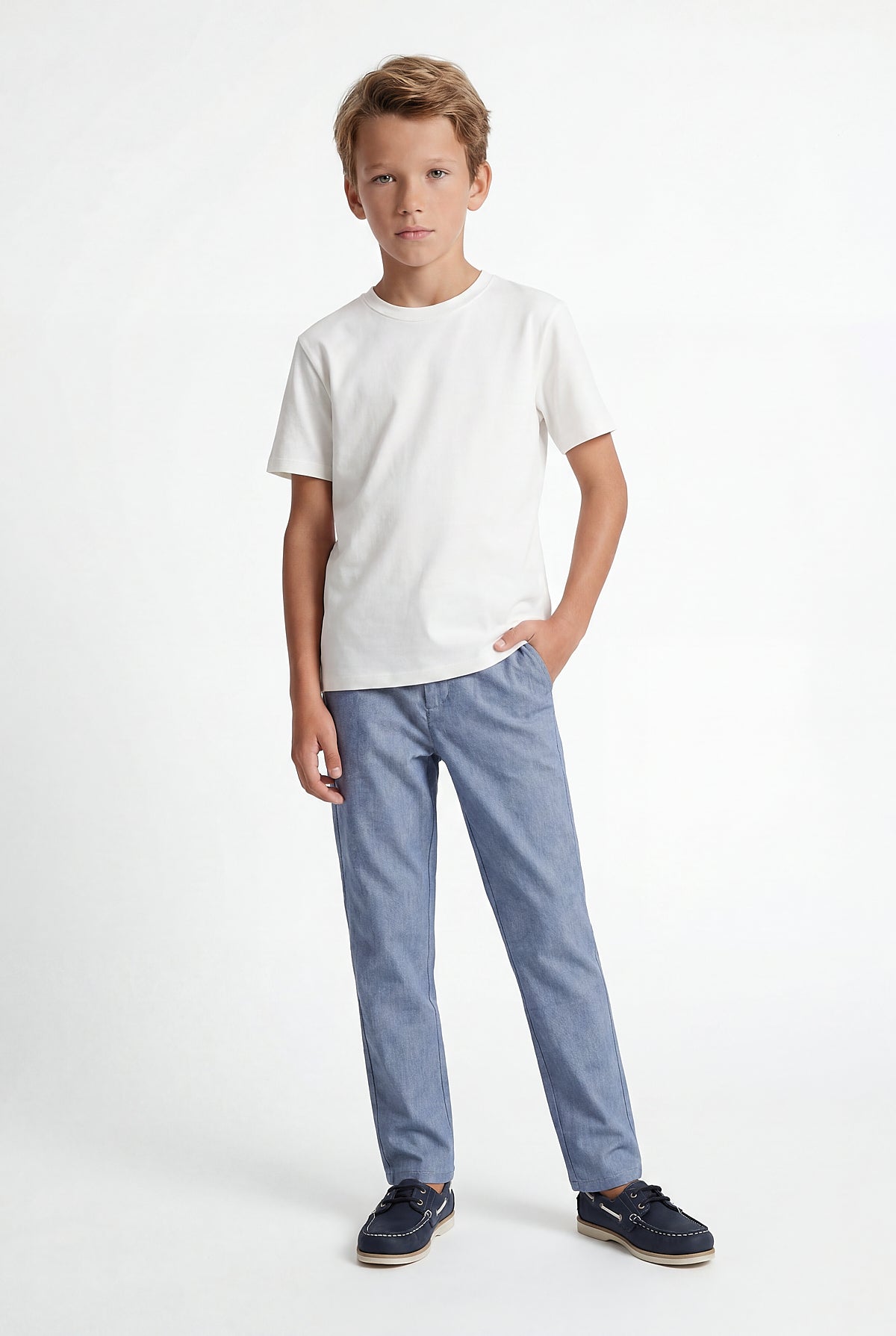 Boys' Crew Neck Basic T-shirt