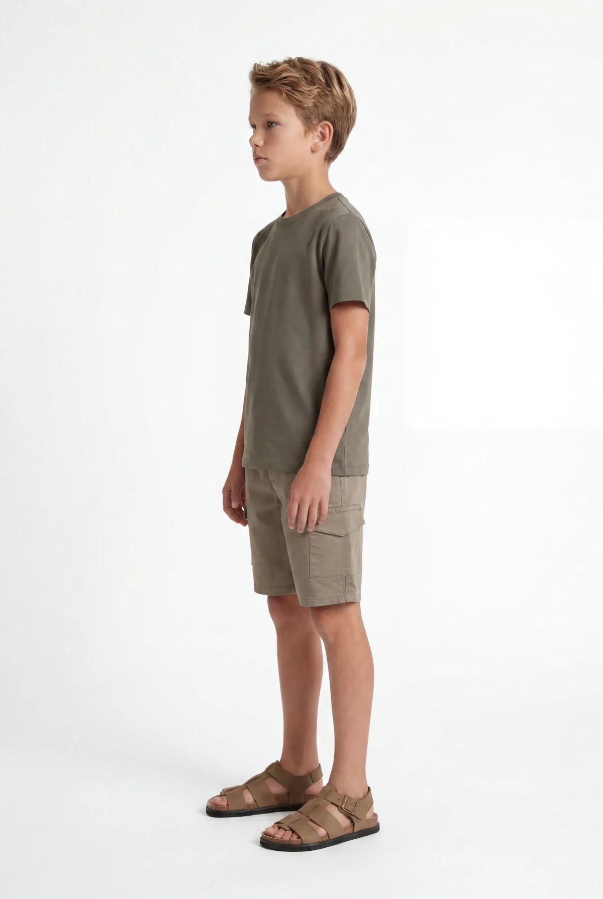 Boys' Crew Neck Basic T-shirt