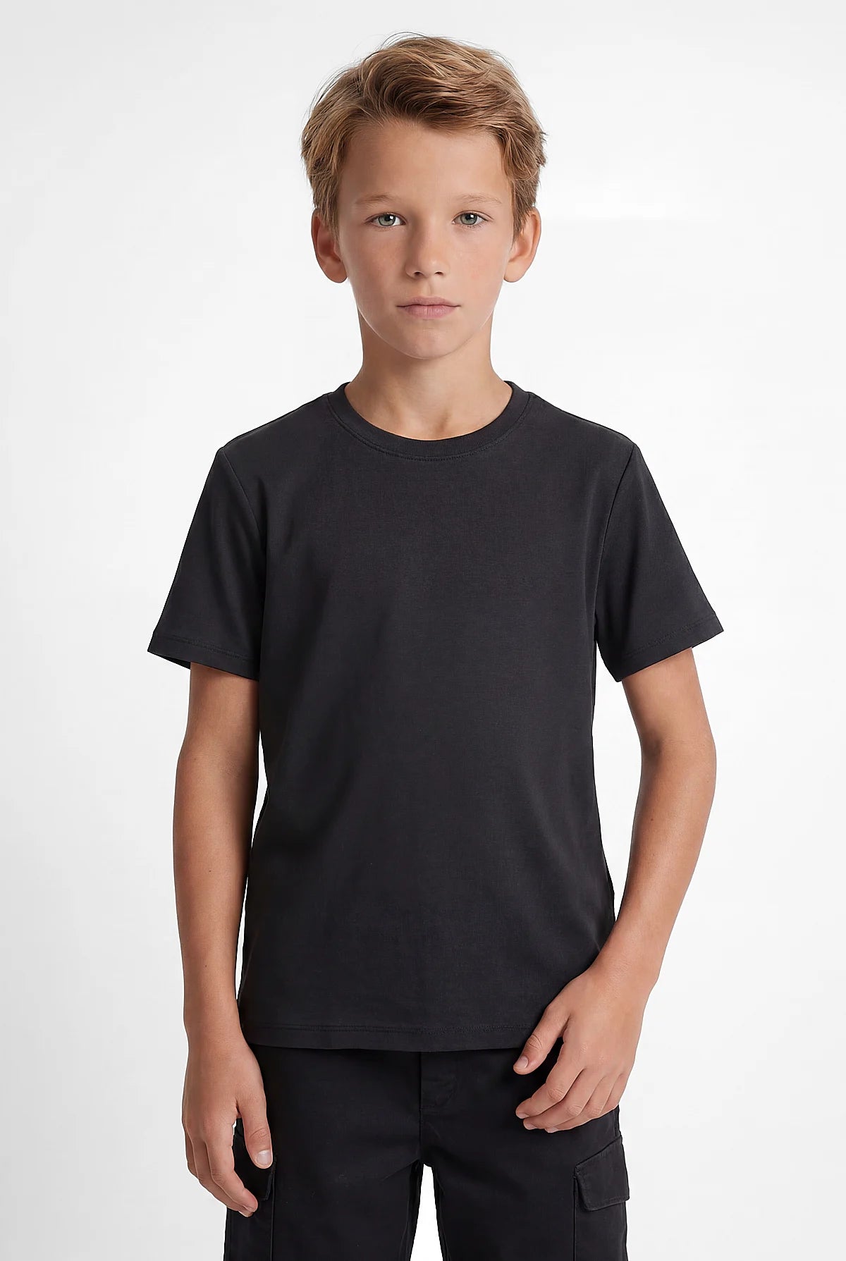 Boys' Crew Neck Basic T-shirt