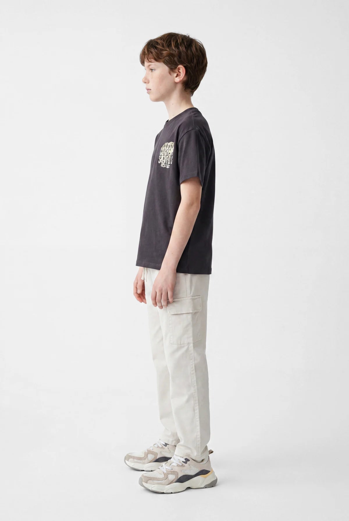 Boys' Printed Oversize Basic T-Shirt