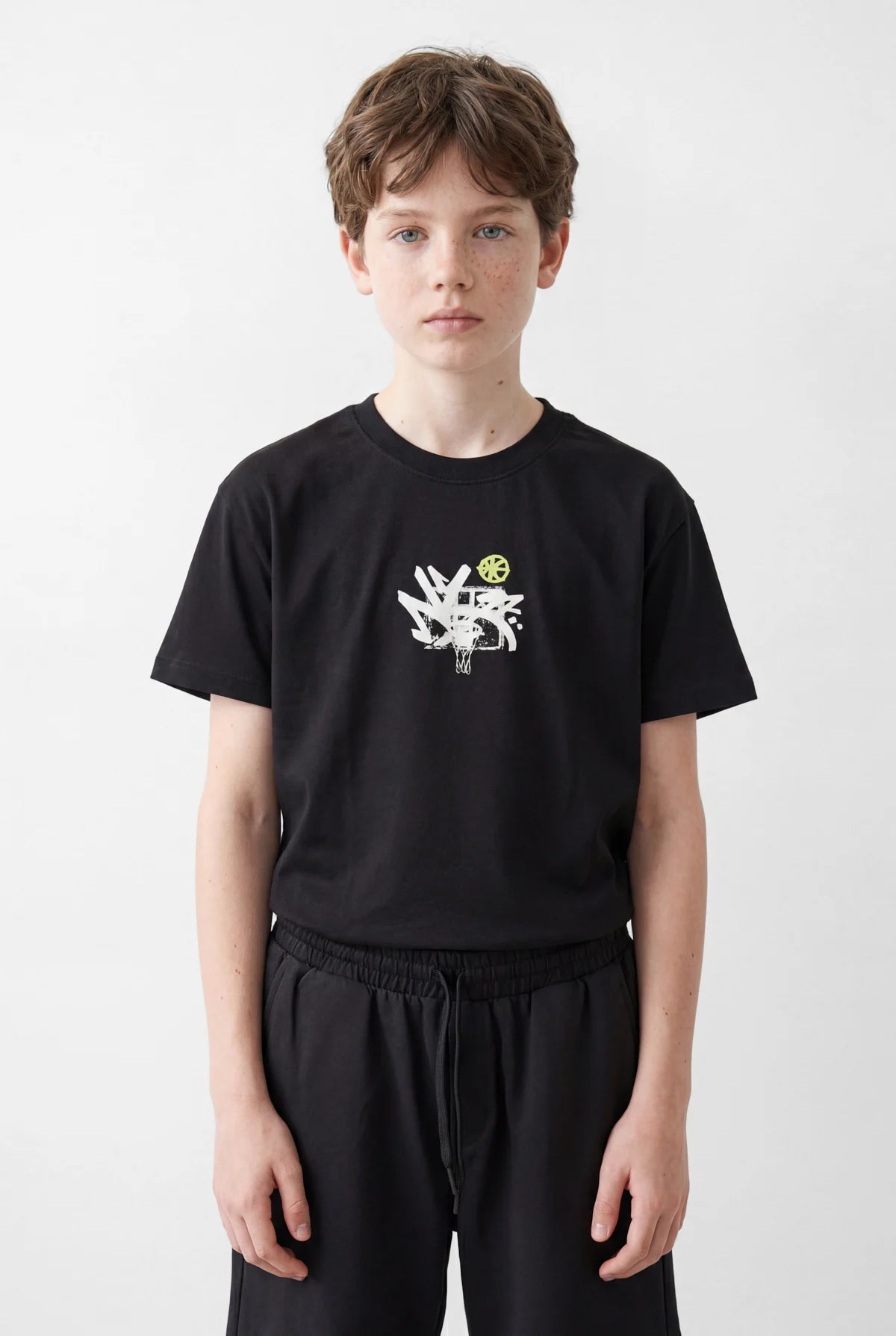 Boys' Crew Neck Printed Oversize T-Shirt