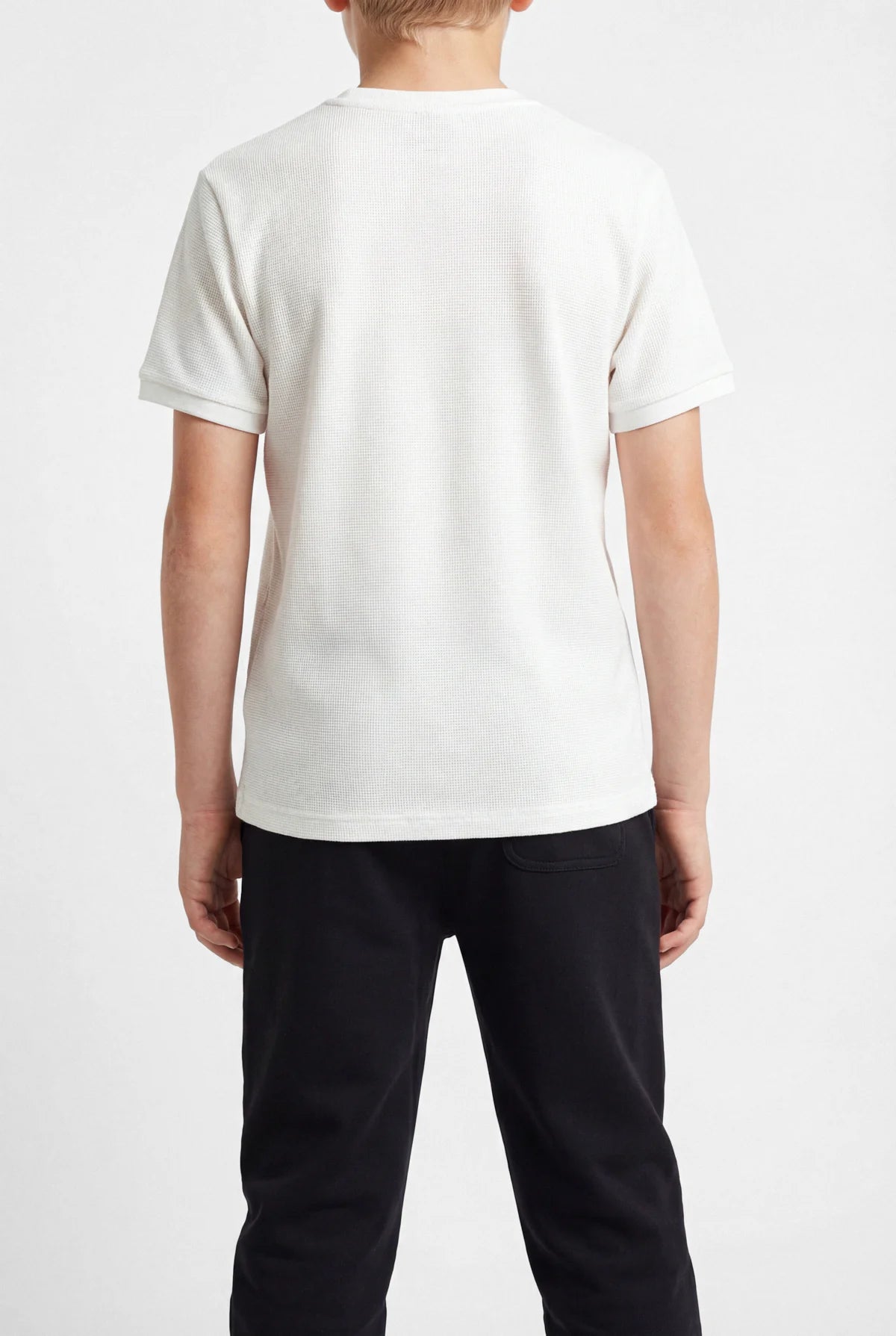 Boys' Textured T-shirt with Text Print