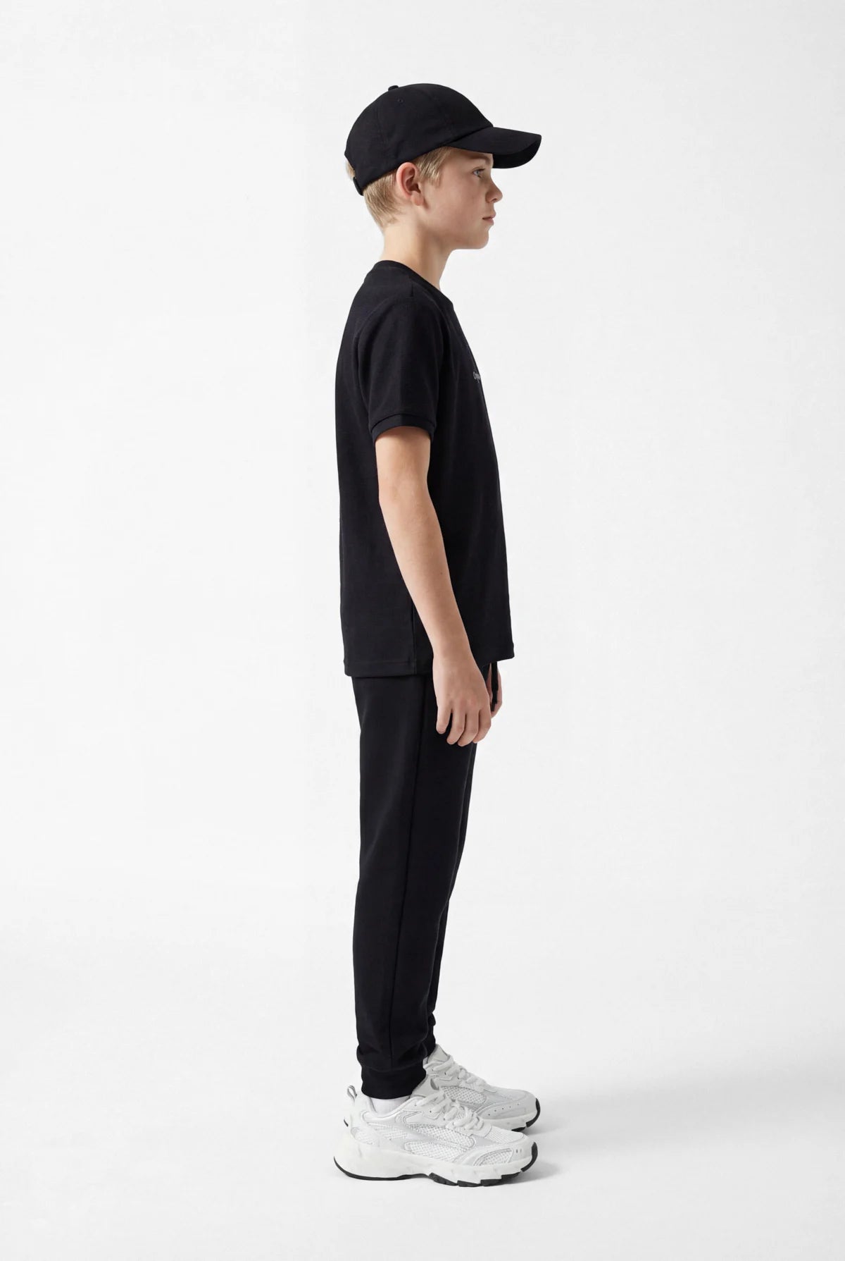 Boys' Textured T-shirt with Text Print