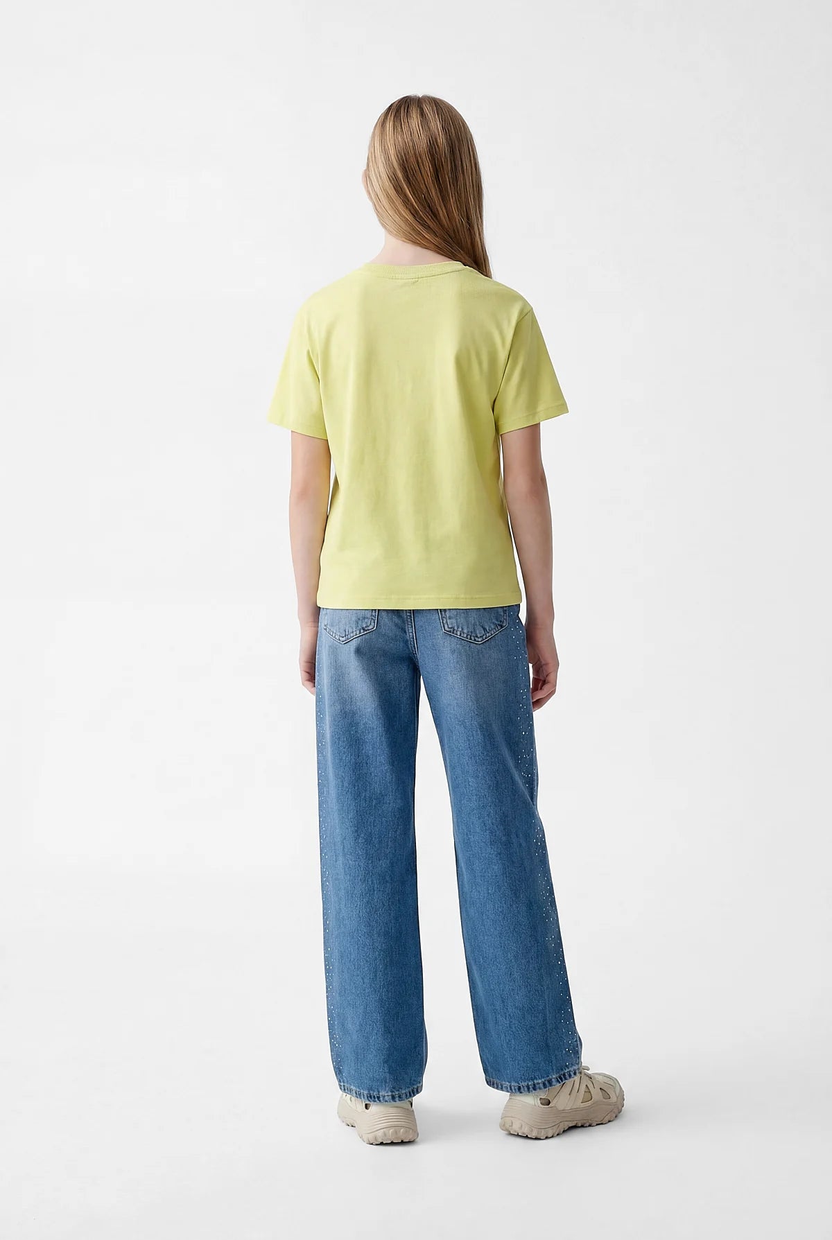 Girls' Crew Neck Printed T-shirt