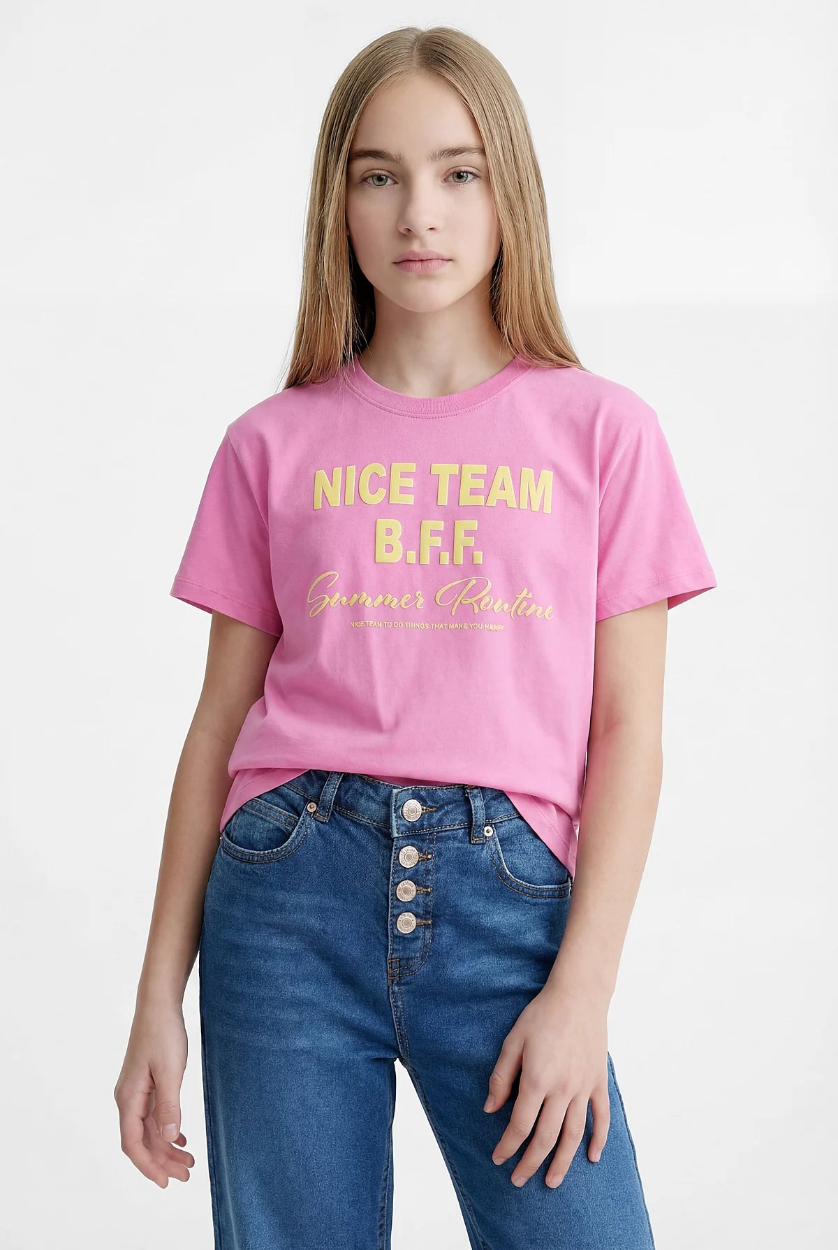Girl's T-shirt with Text Print