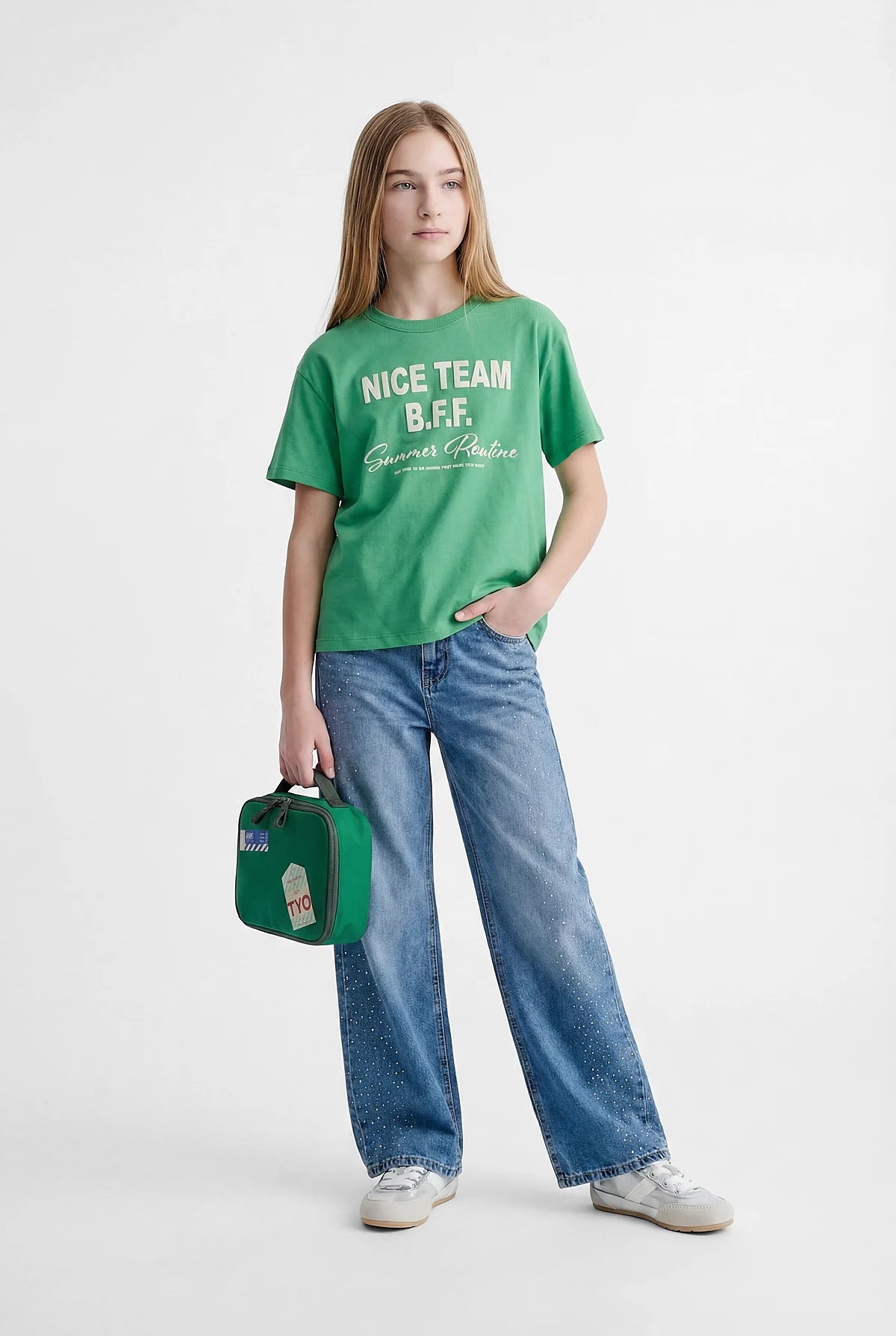 Girl's T-shirt with Text Print