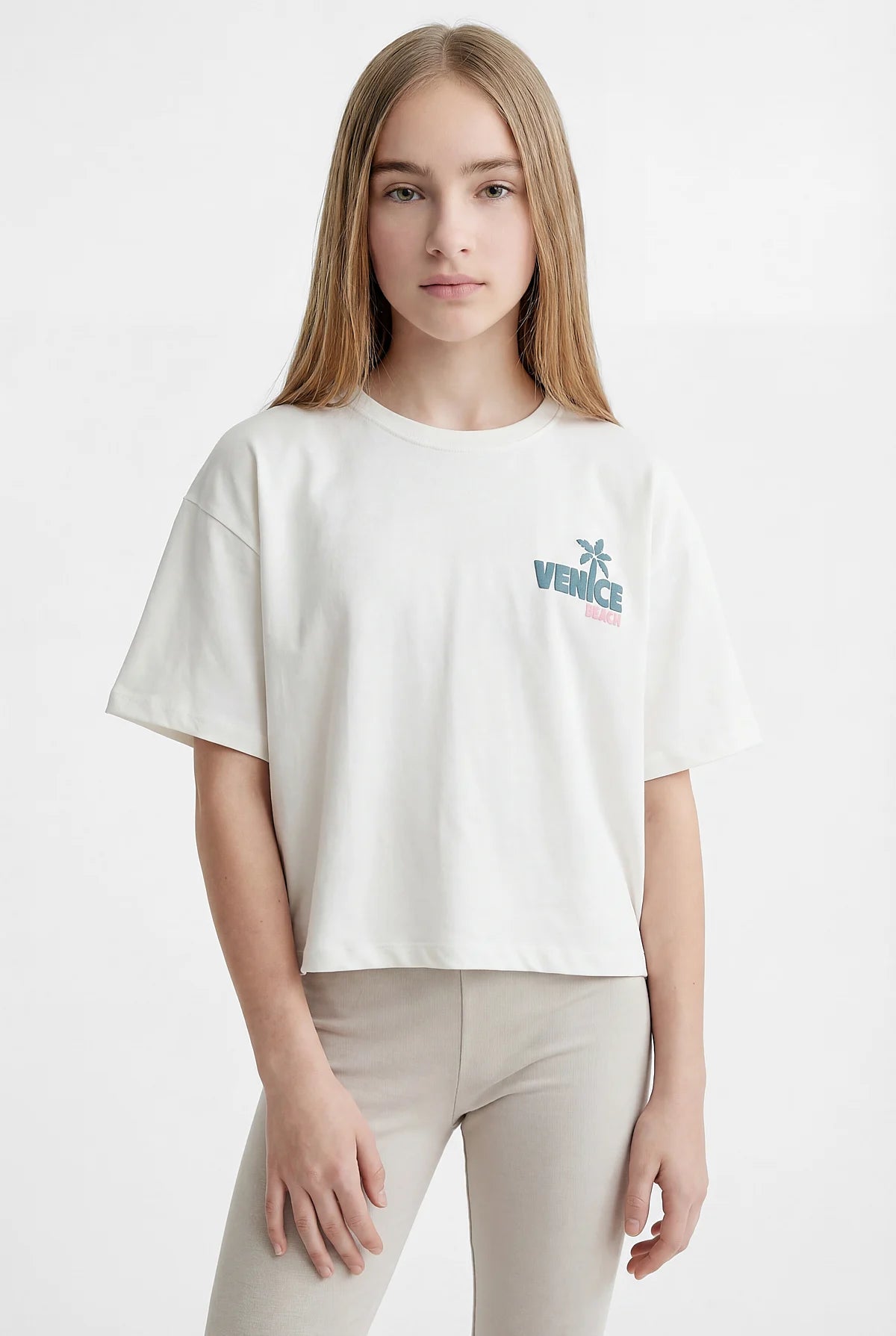 Girl's Printed Basic T-shirt