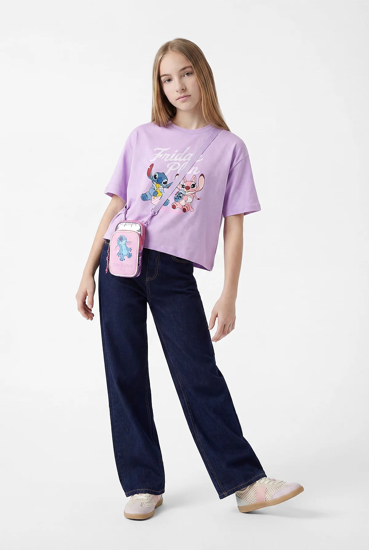 Girls' Detailed Basic T-shirt