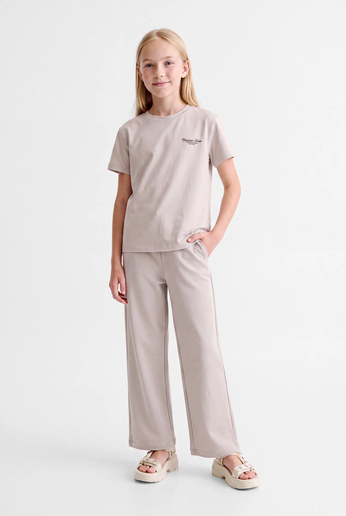Girls' Printed Basic T-Shirt