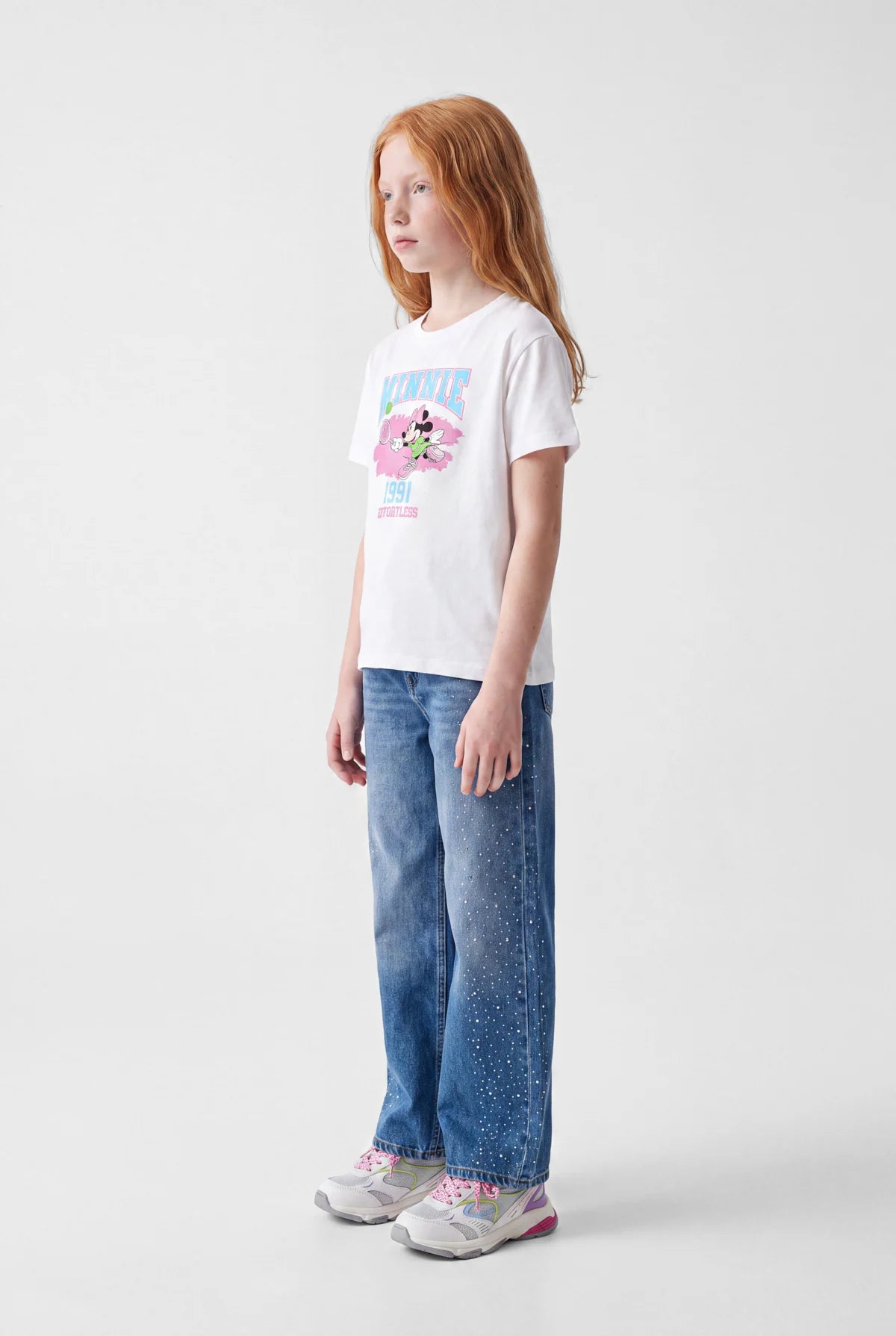 Girls' Crew Neck Printed T-Shirt