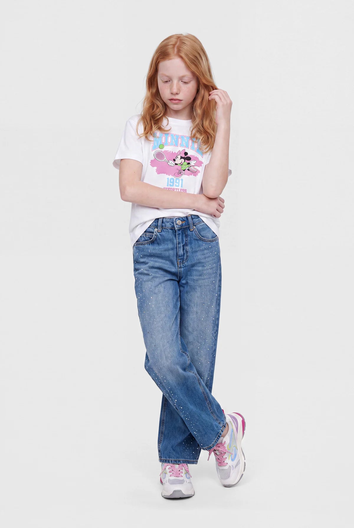 Girls' Crew Neck Printed T-Shirt