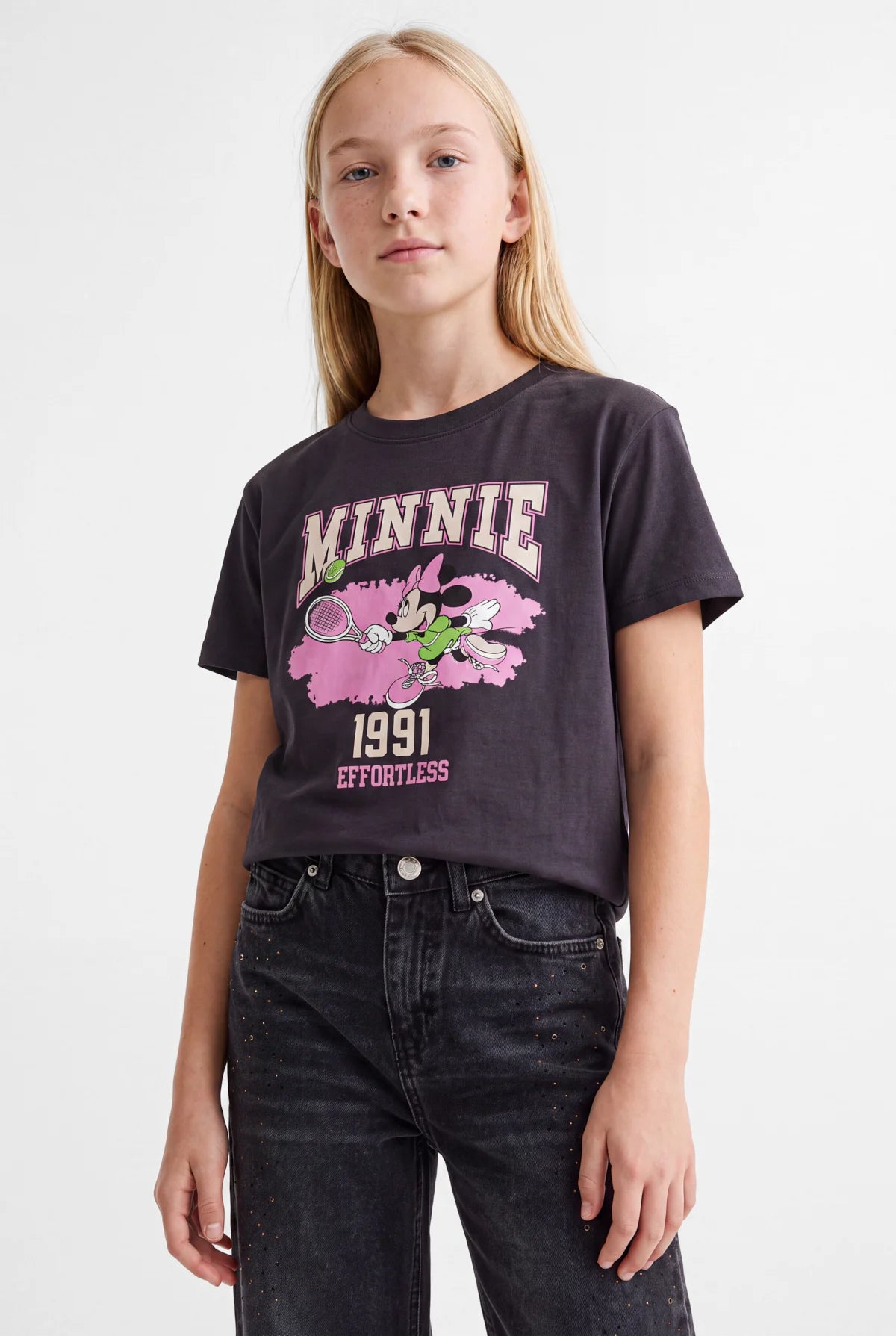 Girls' Crew Neck Printed T-Shirt