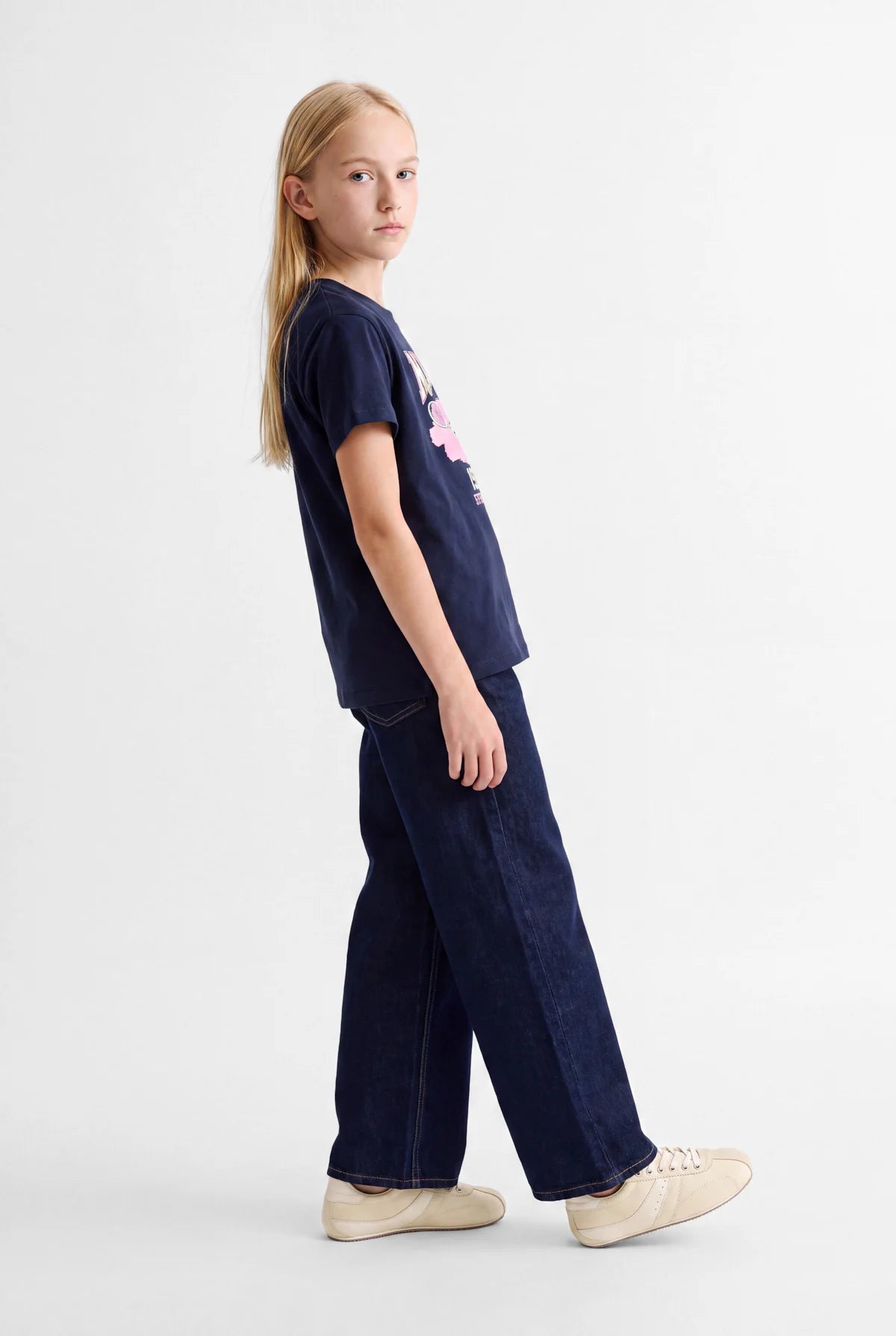 Girls' Crew Neck Printed T-Shirt